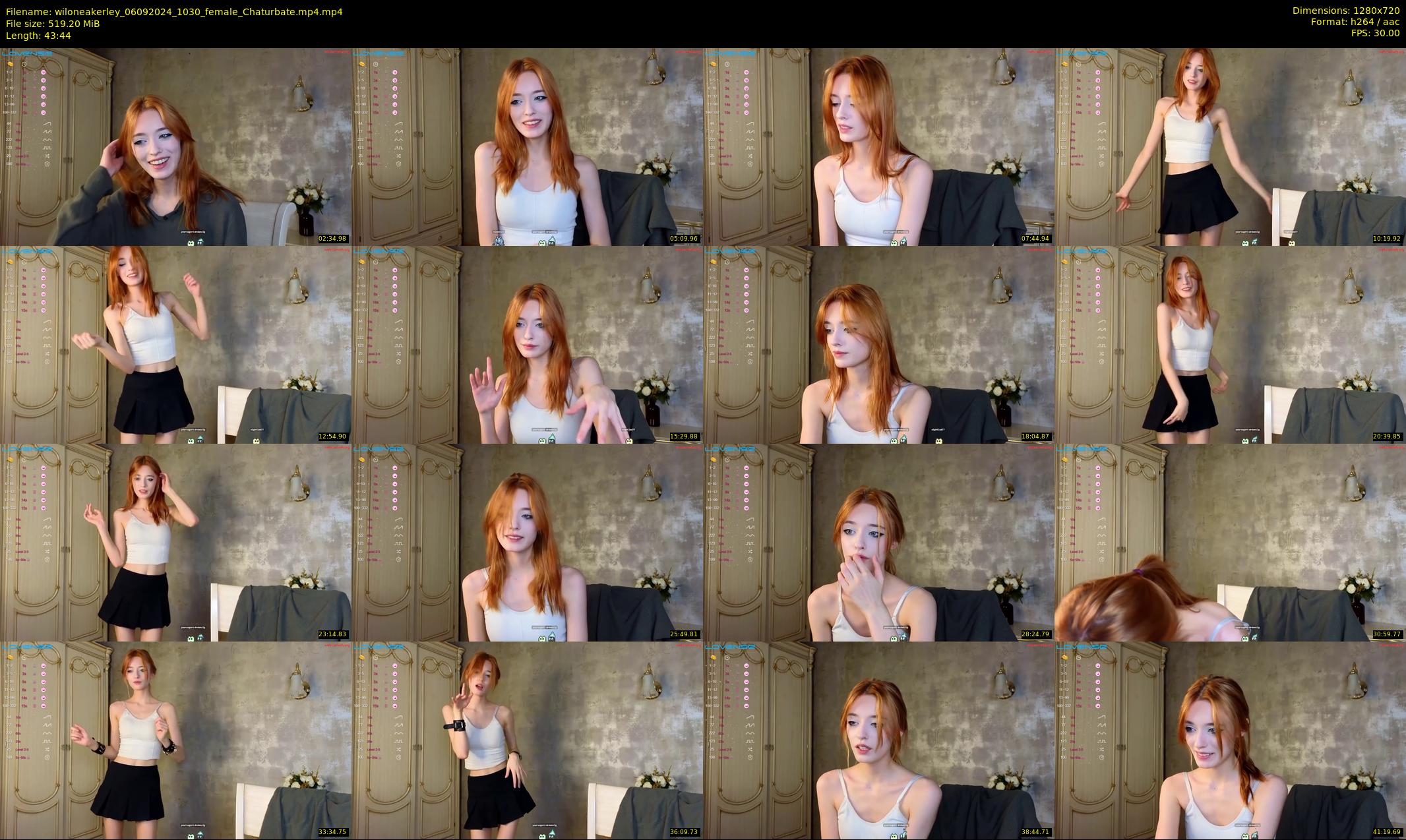 wiloneakerley — 44 minute Chaturbate female cam show recording, 720p, Sep 6, 2024