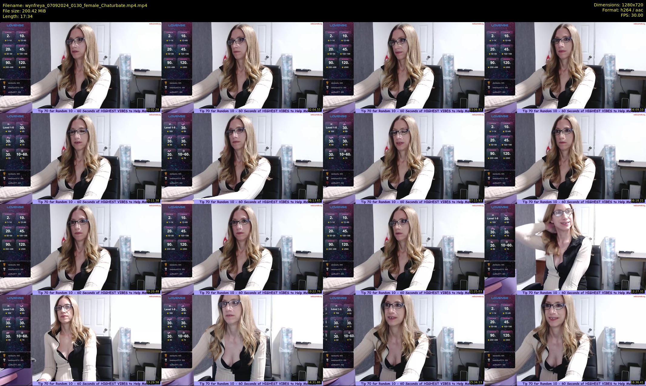 wynfreya — 18 minute Chaturbate female cam show recording, 720p, Sep 7, 2024