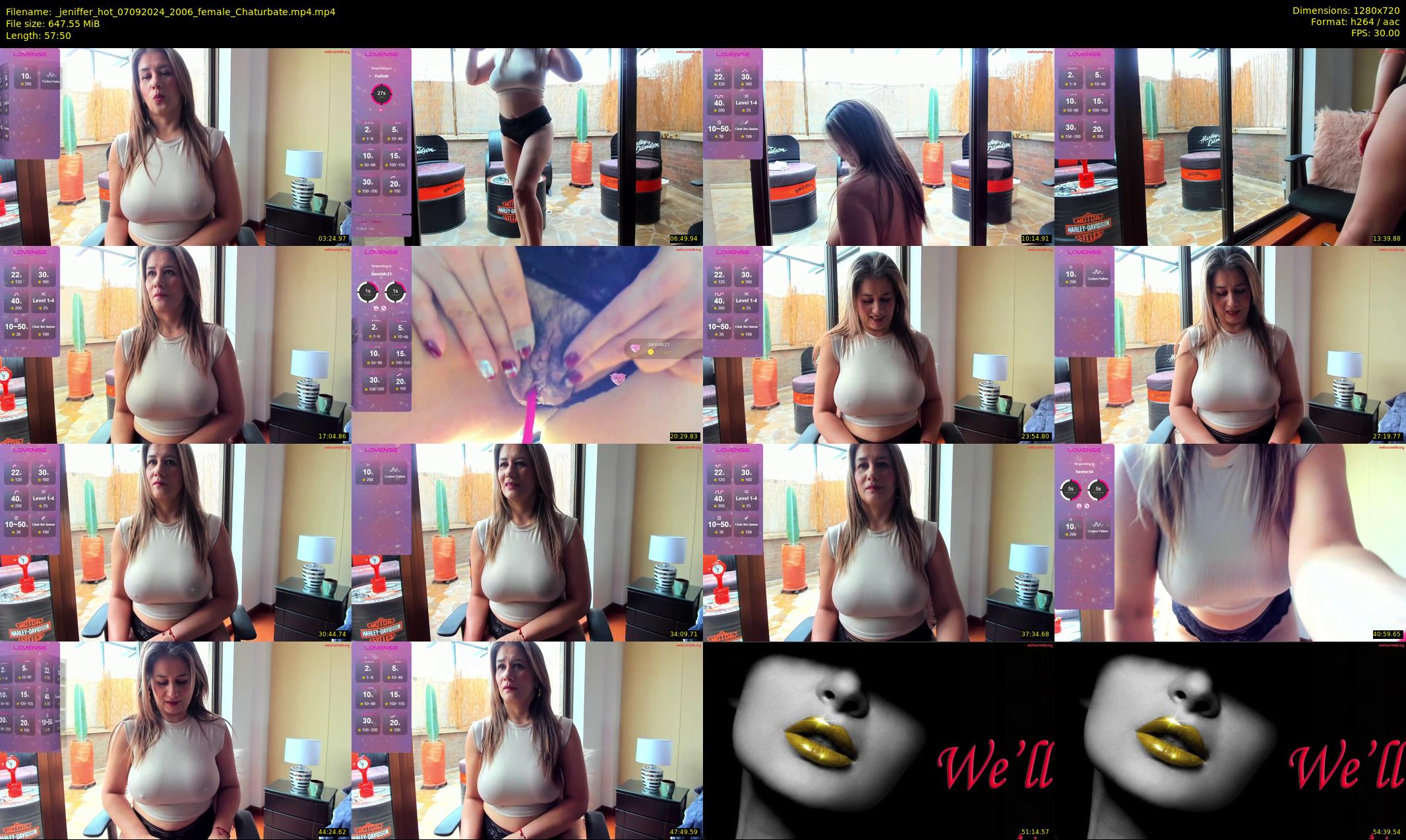 _jeniffer_hot — 58 minute Chaturbate female cam show recording, 720p, Sep 7, 2024