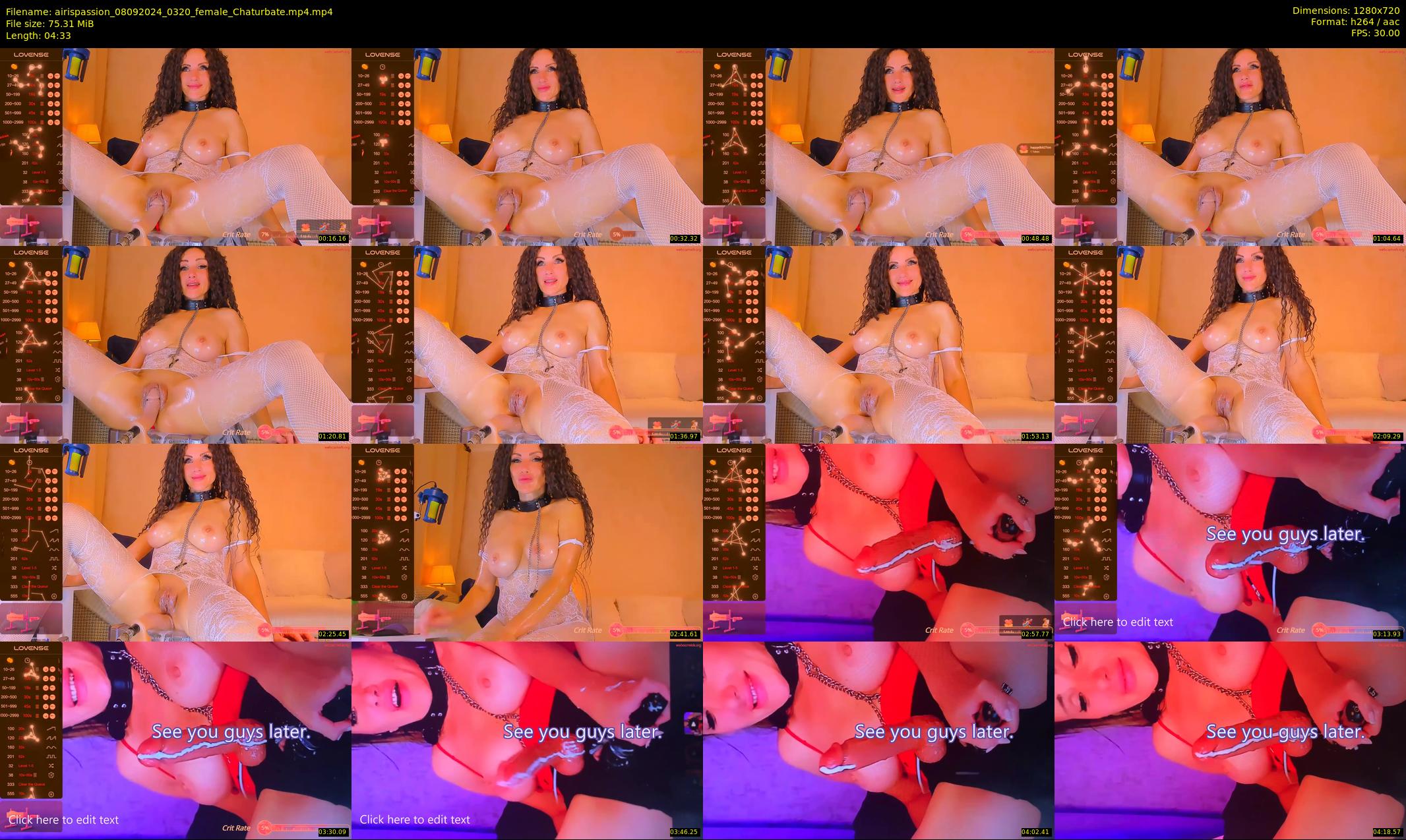 airispassion — 5 minute Chaturbate female cam show recording, 720p, Sep 8, 2024