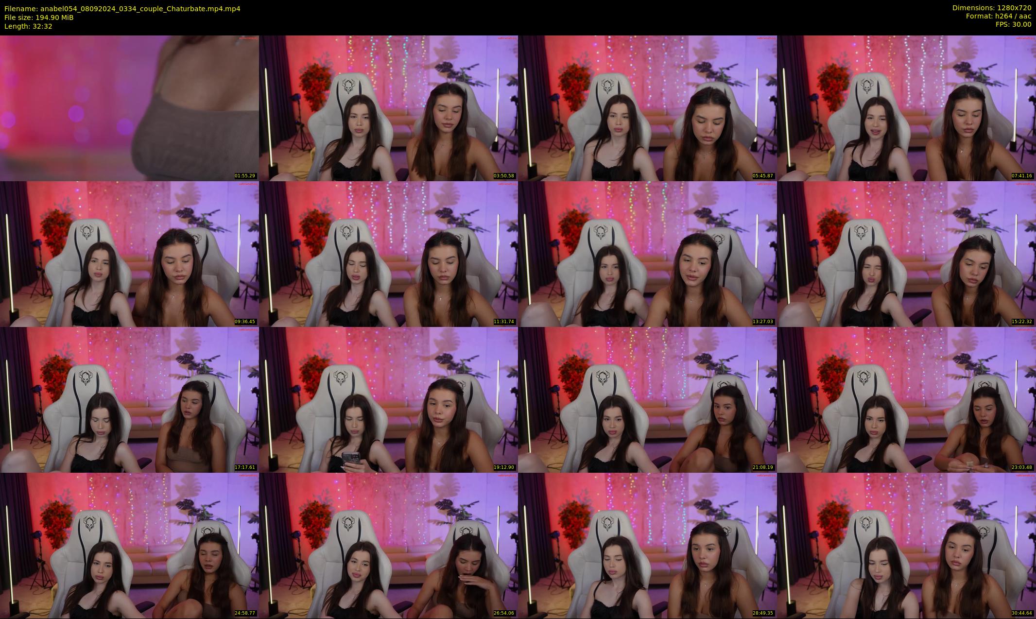 anabel054 — 33 minute Chaturbate female cam show recording, 720p, Sep 8, 2024