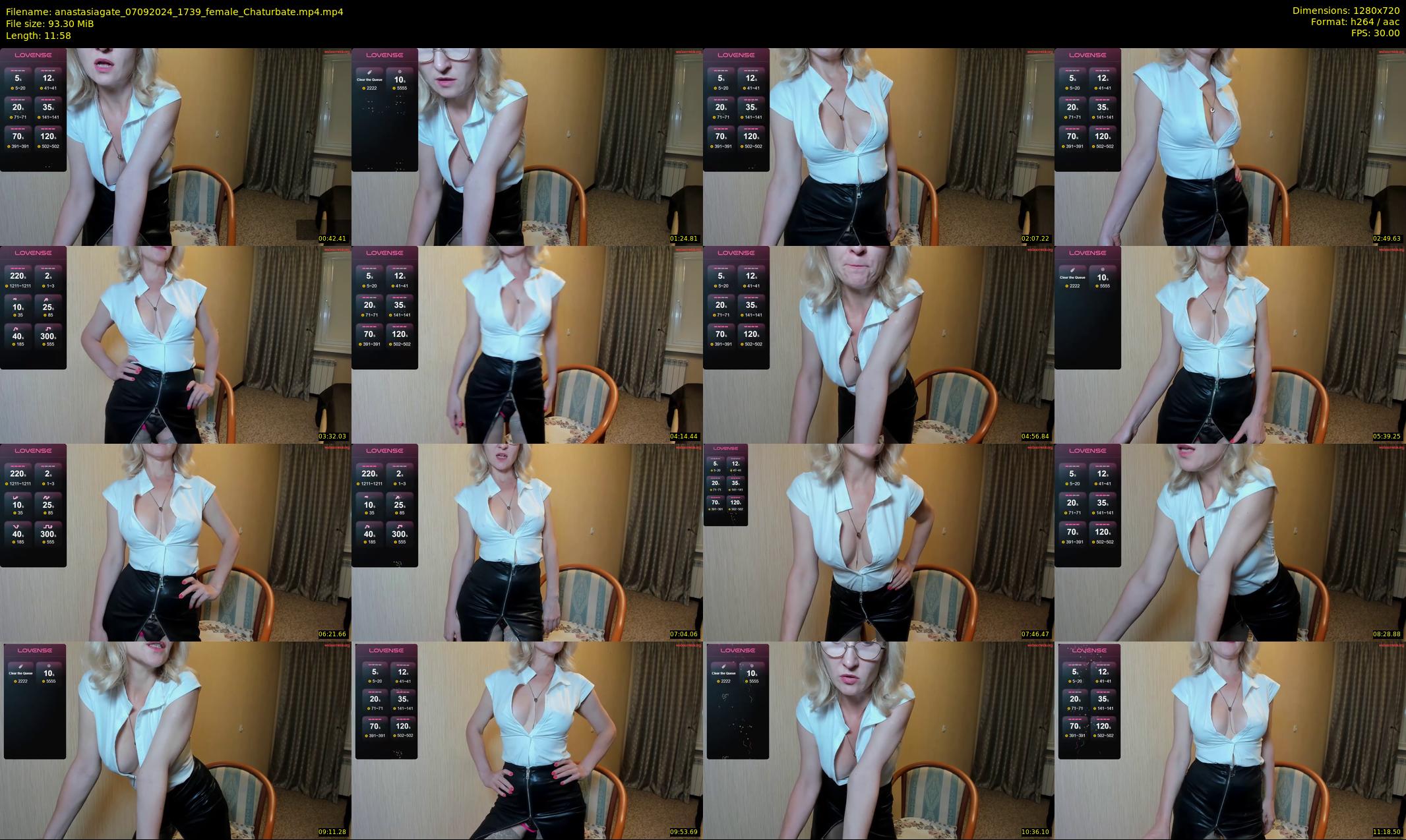 anastasiagate — 12 minute Chaturbate female cam show recording, 720p, Sep 7, 2024