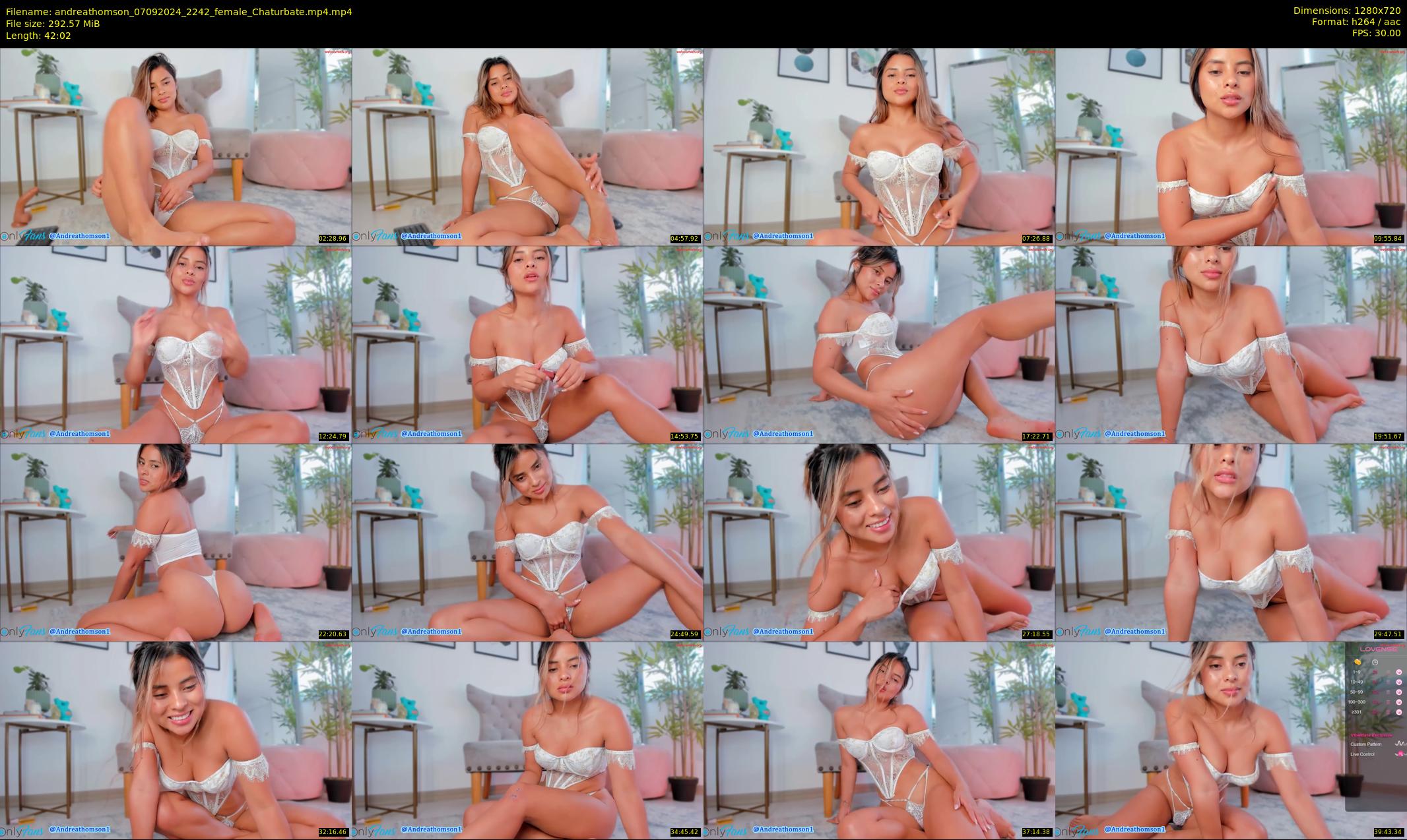 andreathomson — 43 minute Chaturbate female cam show recording, 720p, Sep 7, 2024