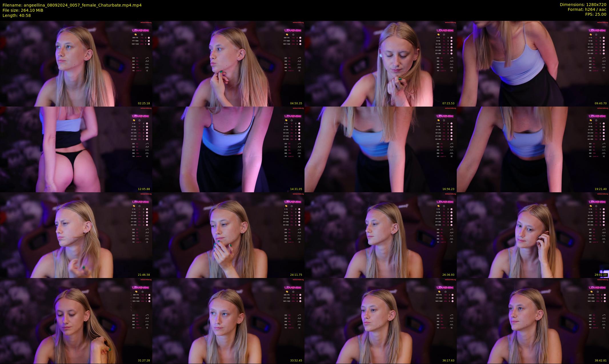 angeellina — 41 minute Chaturbate female cam show recording, 720p, Sep 8, 2024