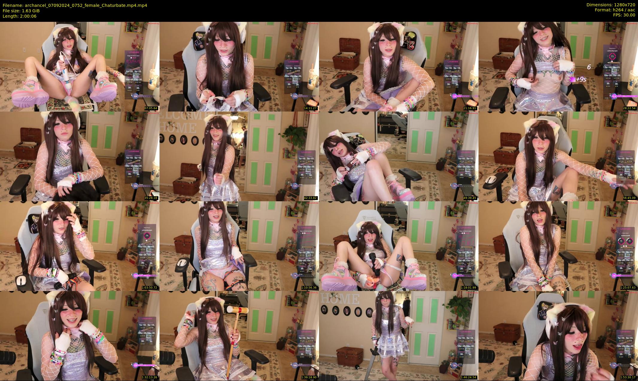 archancel — 121 minute Chaturbate female cam show recording, 720p, Sep 7, 2024