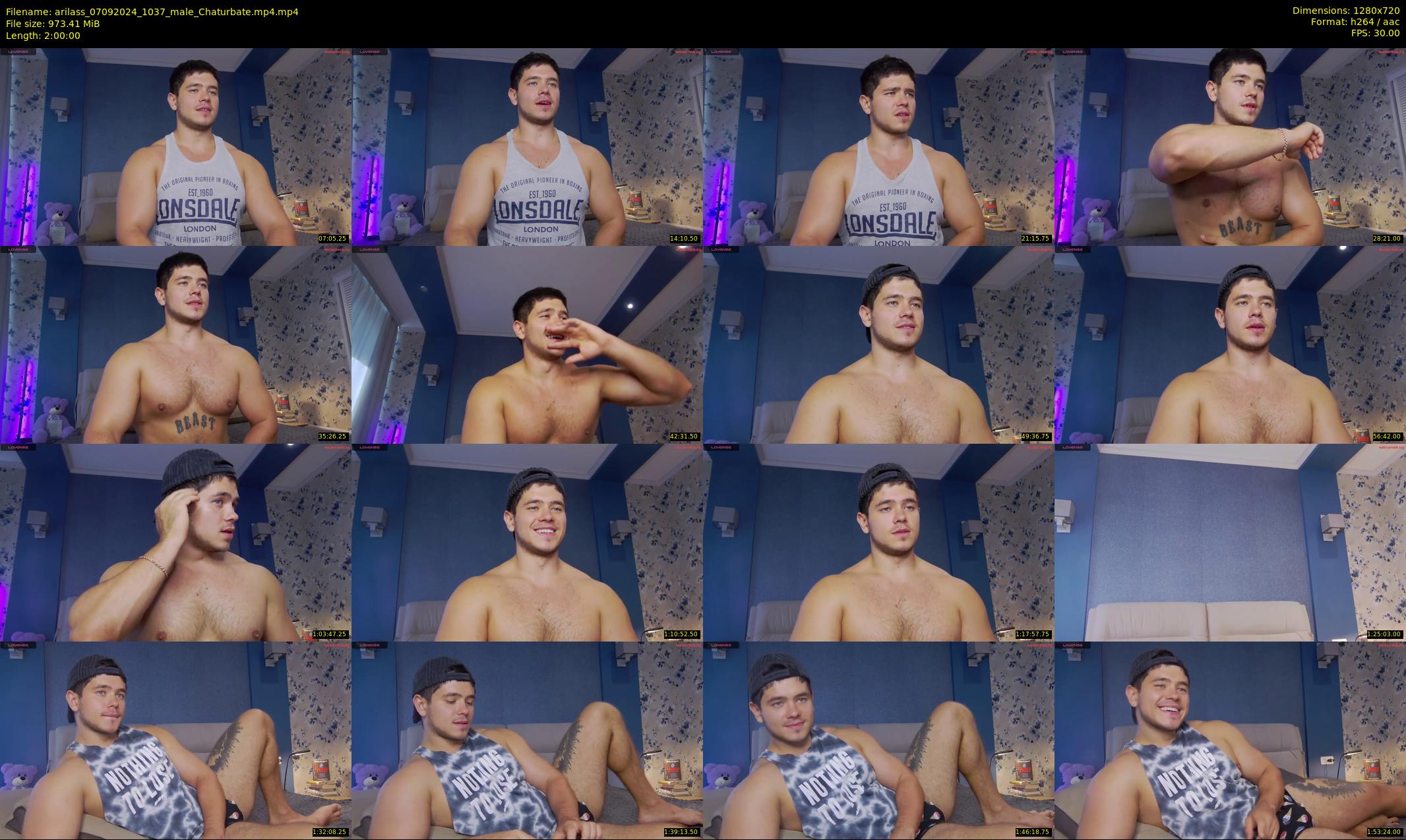 arilass — 120 minute Chaturbate male cam show recording, 720p, Sep 7, 2024