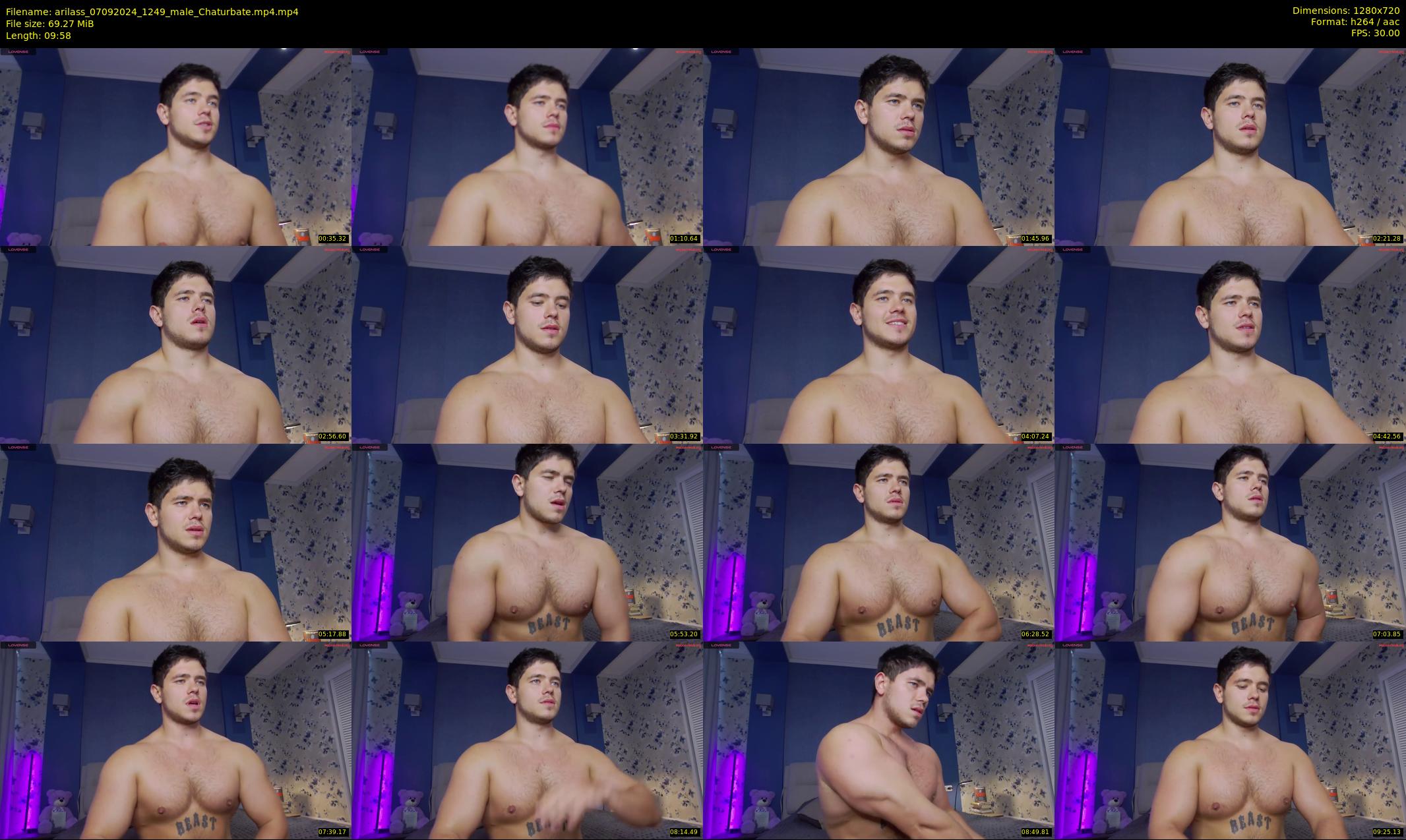 arilass — 10 minute Chaturbate male cam show recording, 720p, Sep 7, 2024