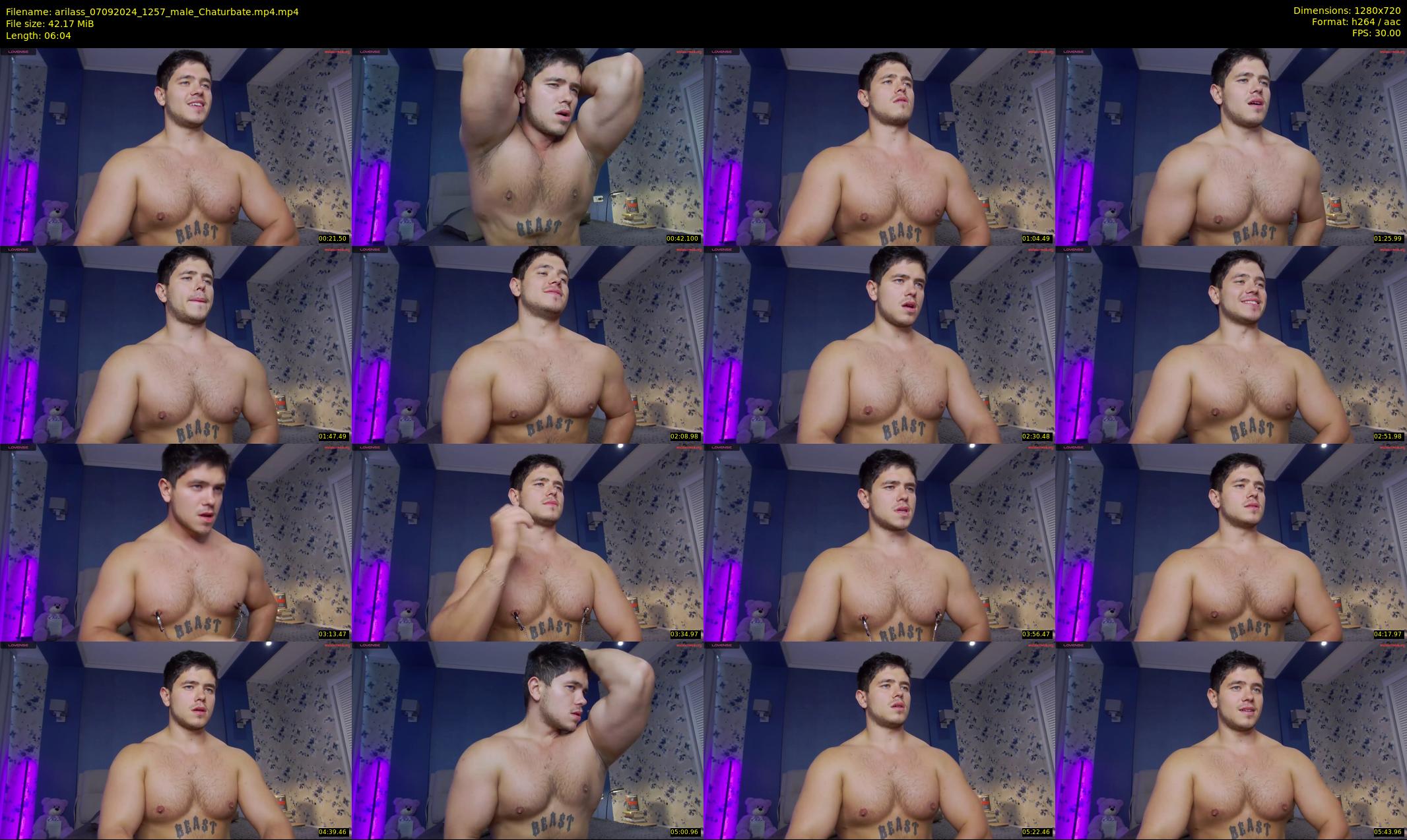 arilass — 7 minute Chaturbate male cam show recording, 720p, Sep 7, 2024