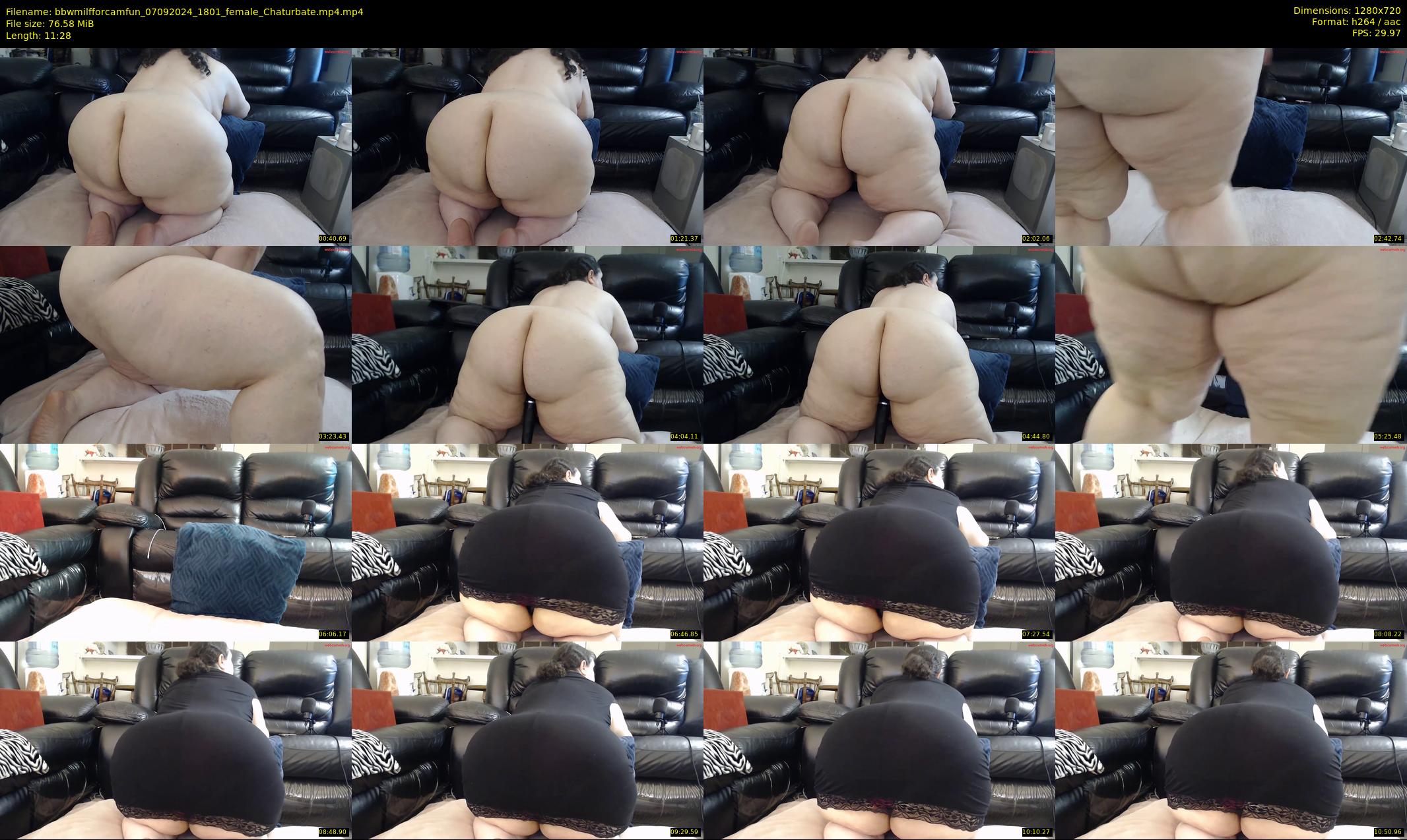 bbwmilfforcamfun — 12 minute Chaturbate female cam show recording, 720p, Sep 7, 2024