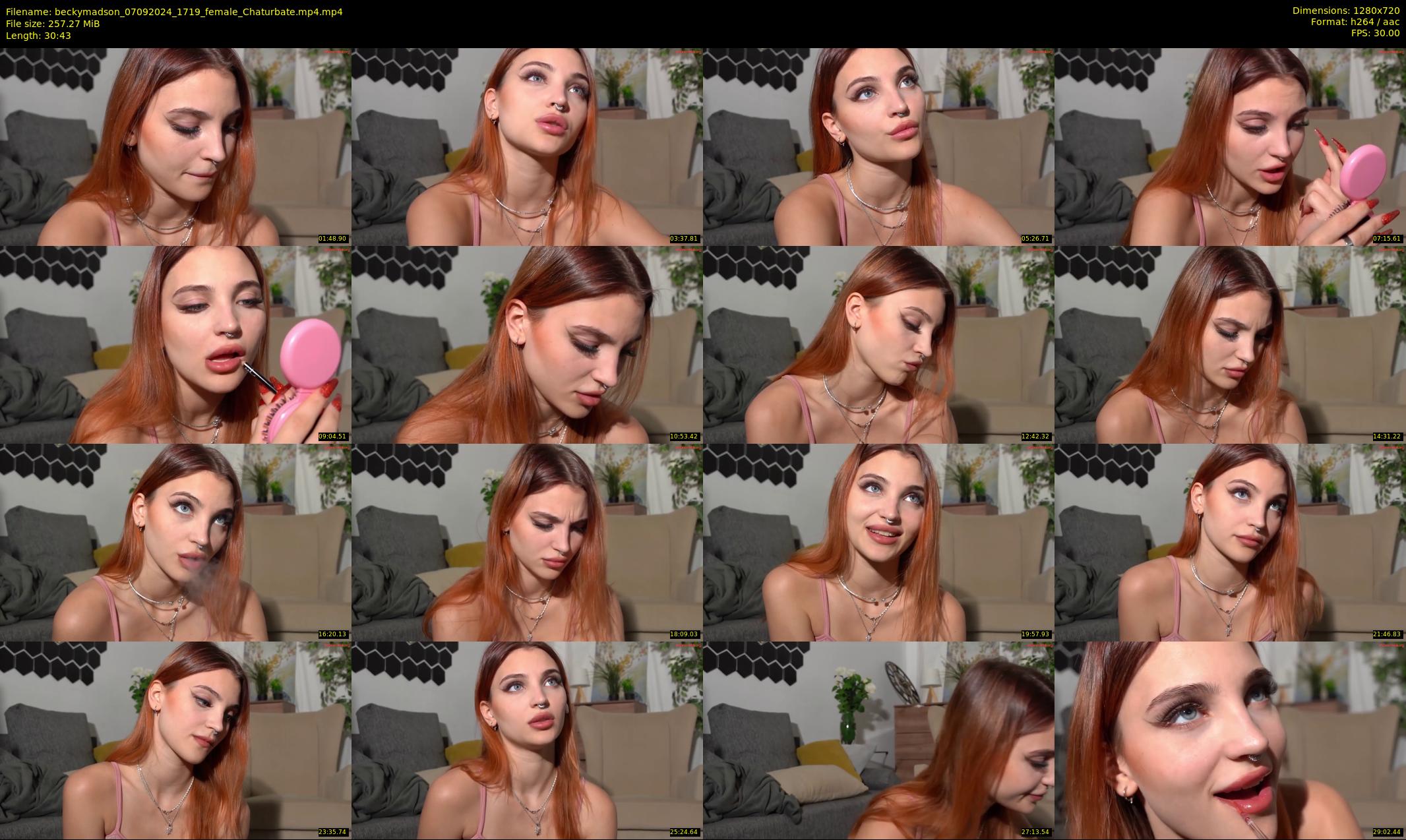beckymadson — 31 minute Chaturbate female cam show recording, 720p, Sep 7, 2024