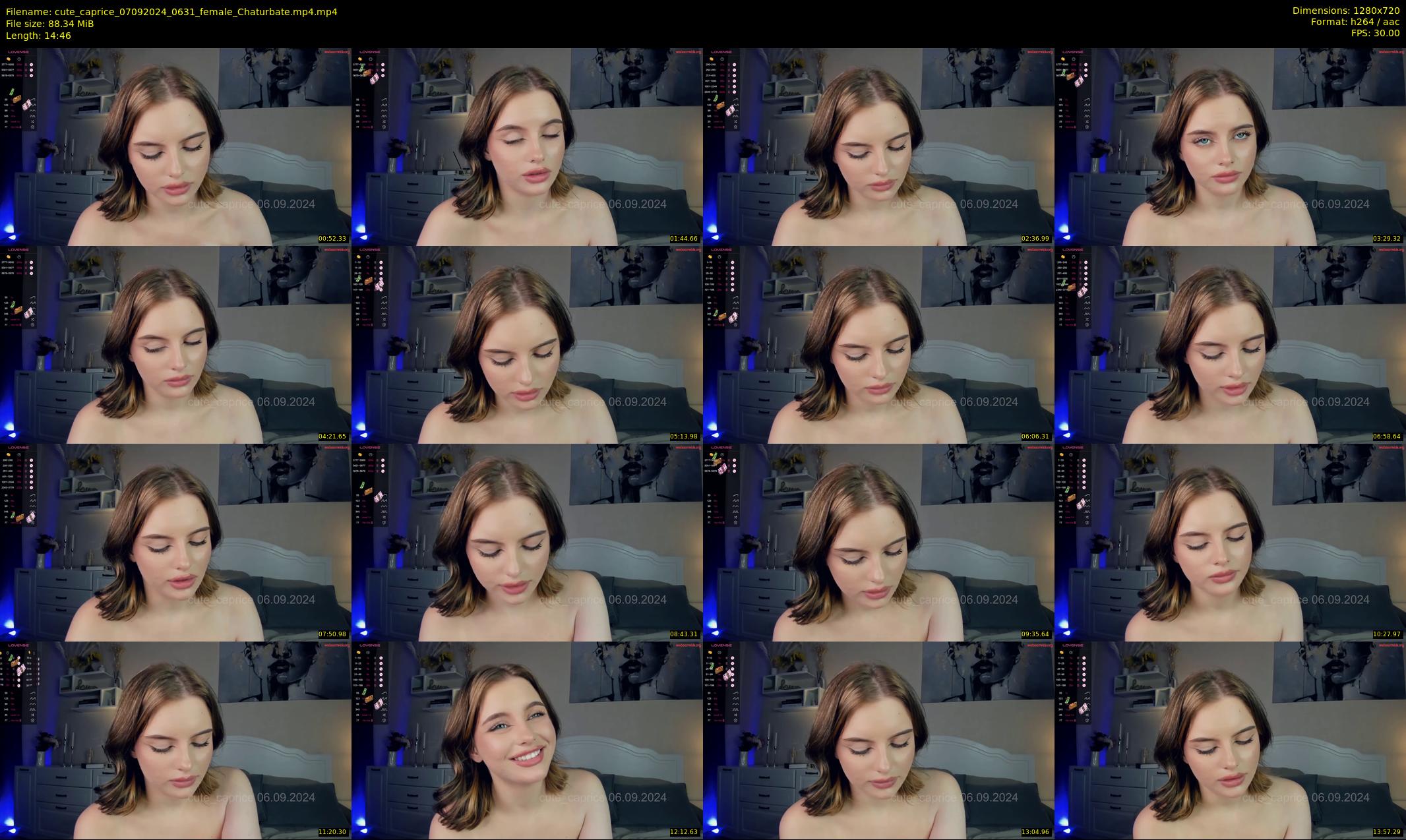 cute_caprice — 15 minute Chaturbate female cam show recording, 720p, Sep 7, 2024