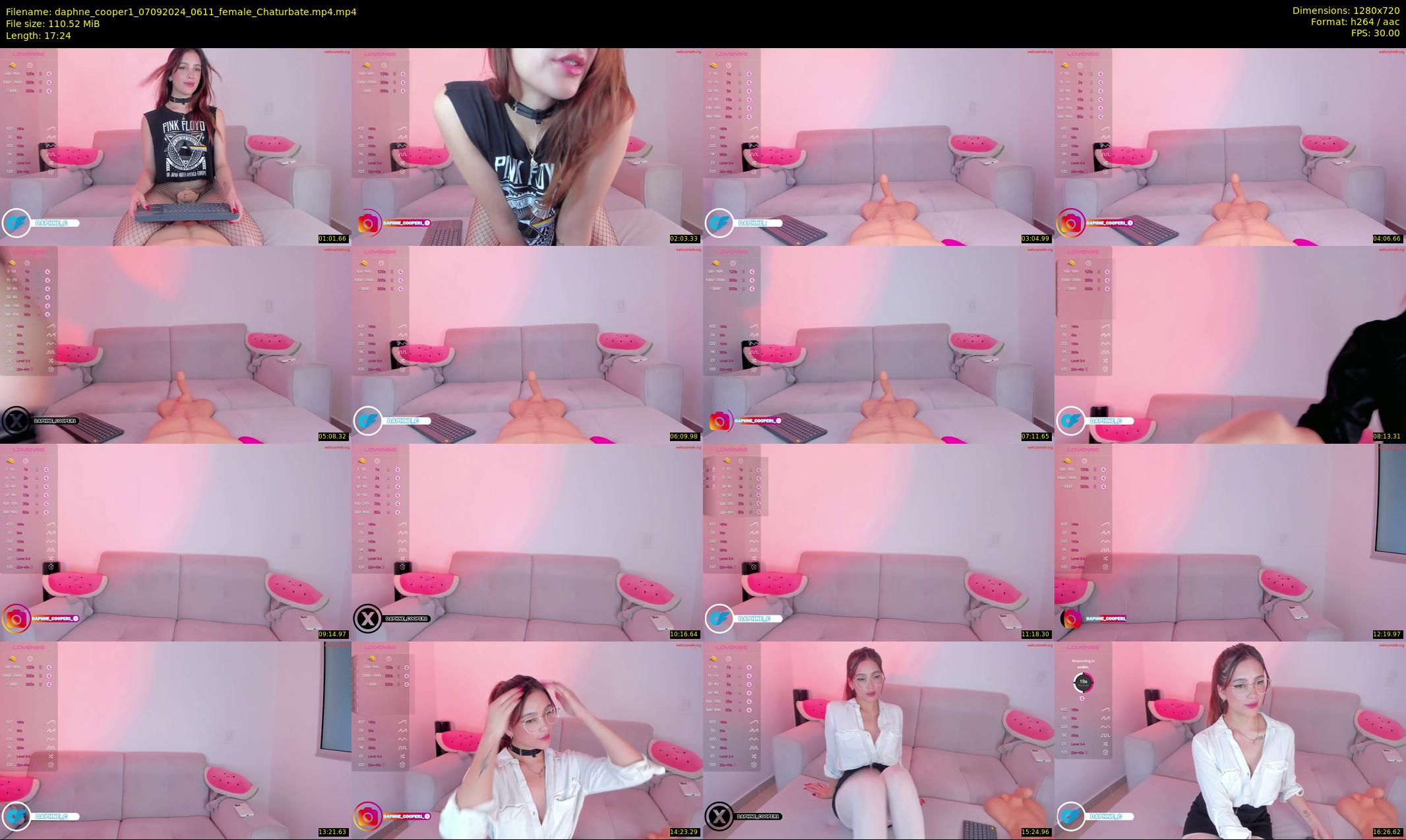 daphne_cooper1 — 18 minute Chaturbate female cam show recording, 720p, Sep 7, 2024