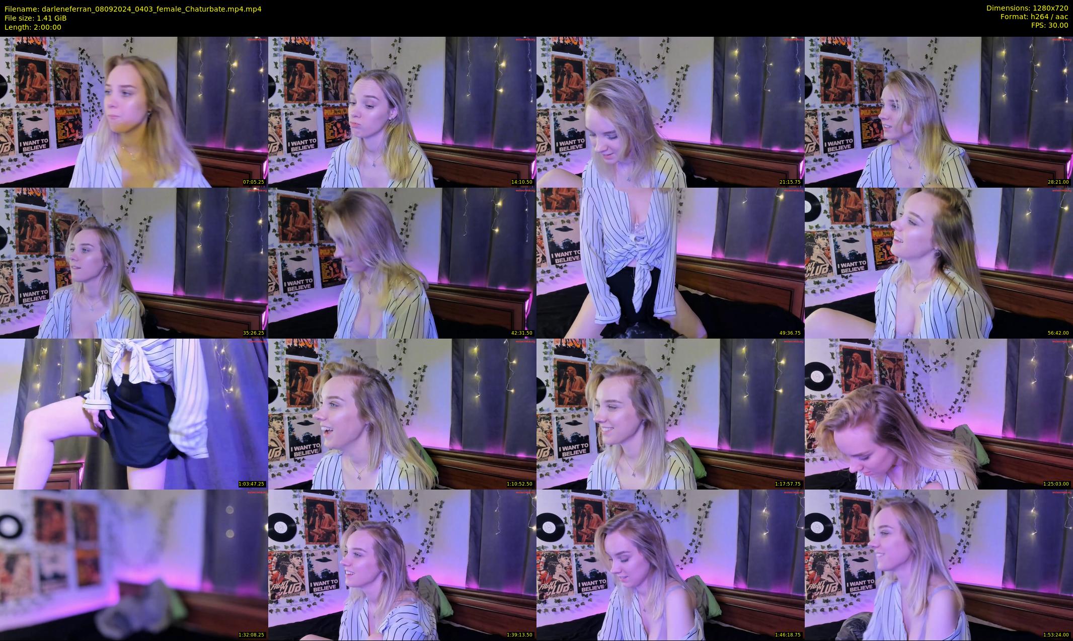 darleneferran — 120 minute Chaturbate female cam show recording, 720p, Sep 8, 2024
