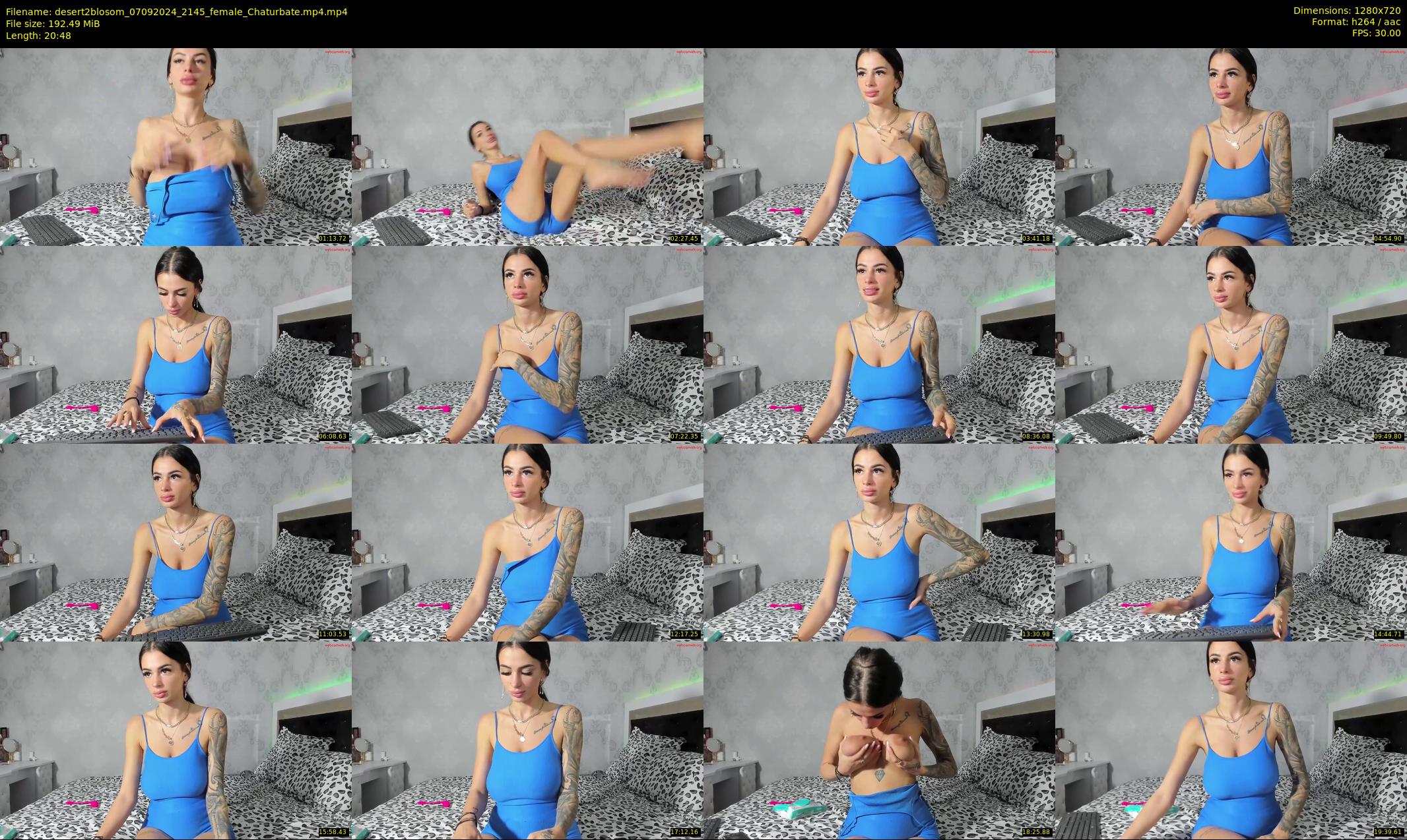 desert2blosom — 21 minute Chaturbate female cam show recording, 720p, Sep 7, 2024