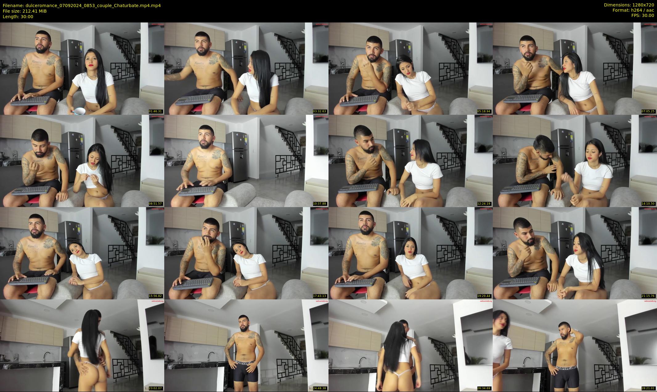 dulceromance — 30 minute Chaturbate couple cam show recording, 720p, Sep 7, 2024