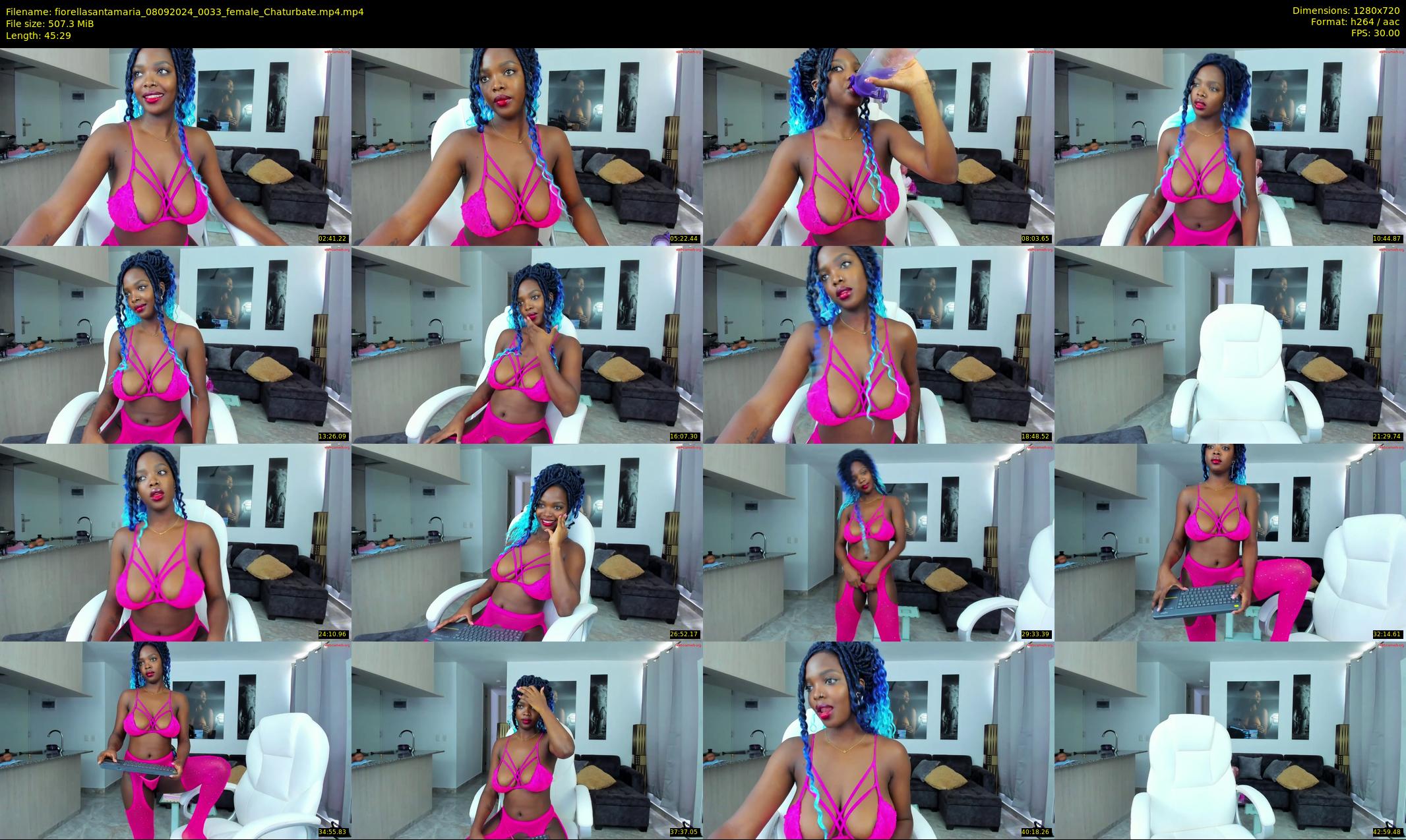 fiorellasantamaria — 46 minute Chaturbate female cam show recording, 720p, Sep 8, 2024