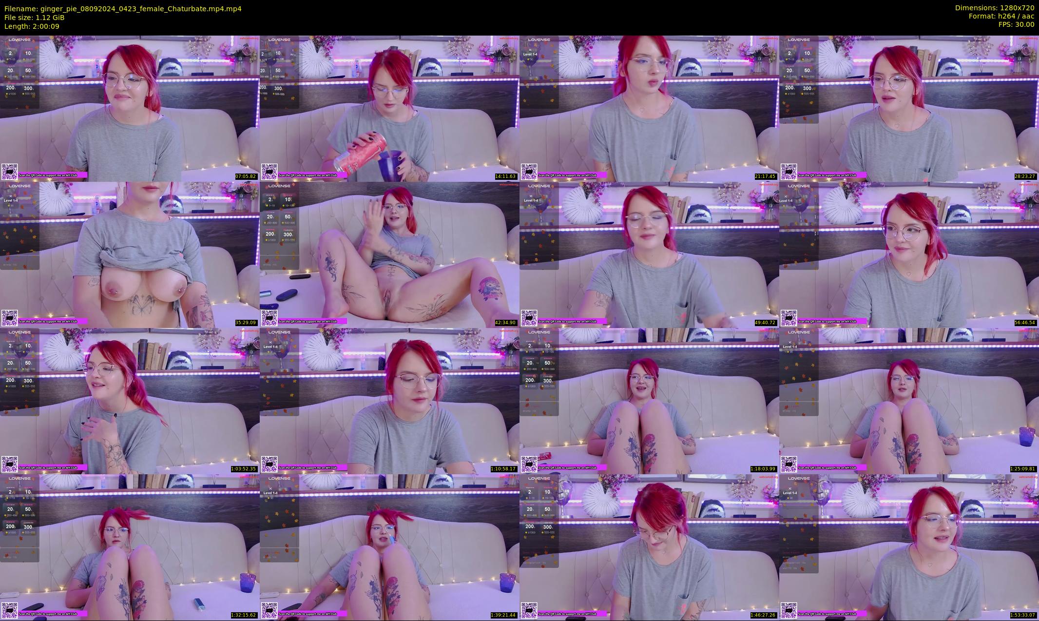 ginger_pie — 121 minute Chaturbate female cam show recording, 720p, Sep 8, 2024