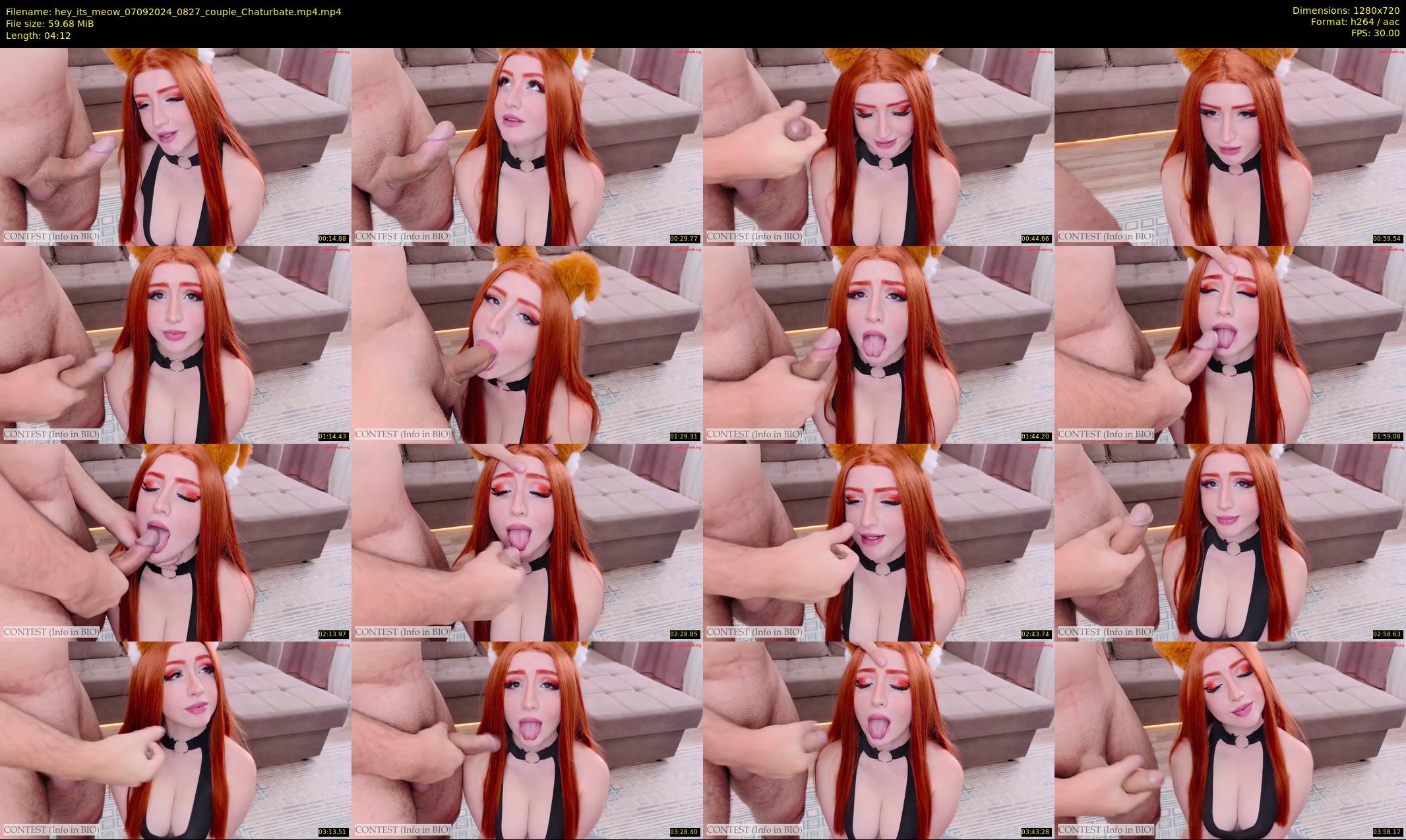 hey_its_meow — 5 minute Chaturbate couple cam show recording, 720p, Sep 7, 2024