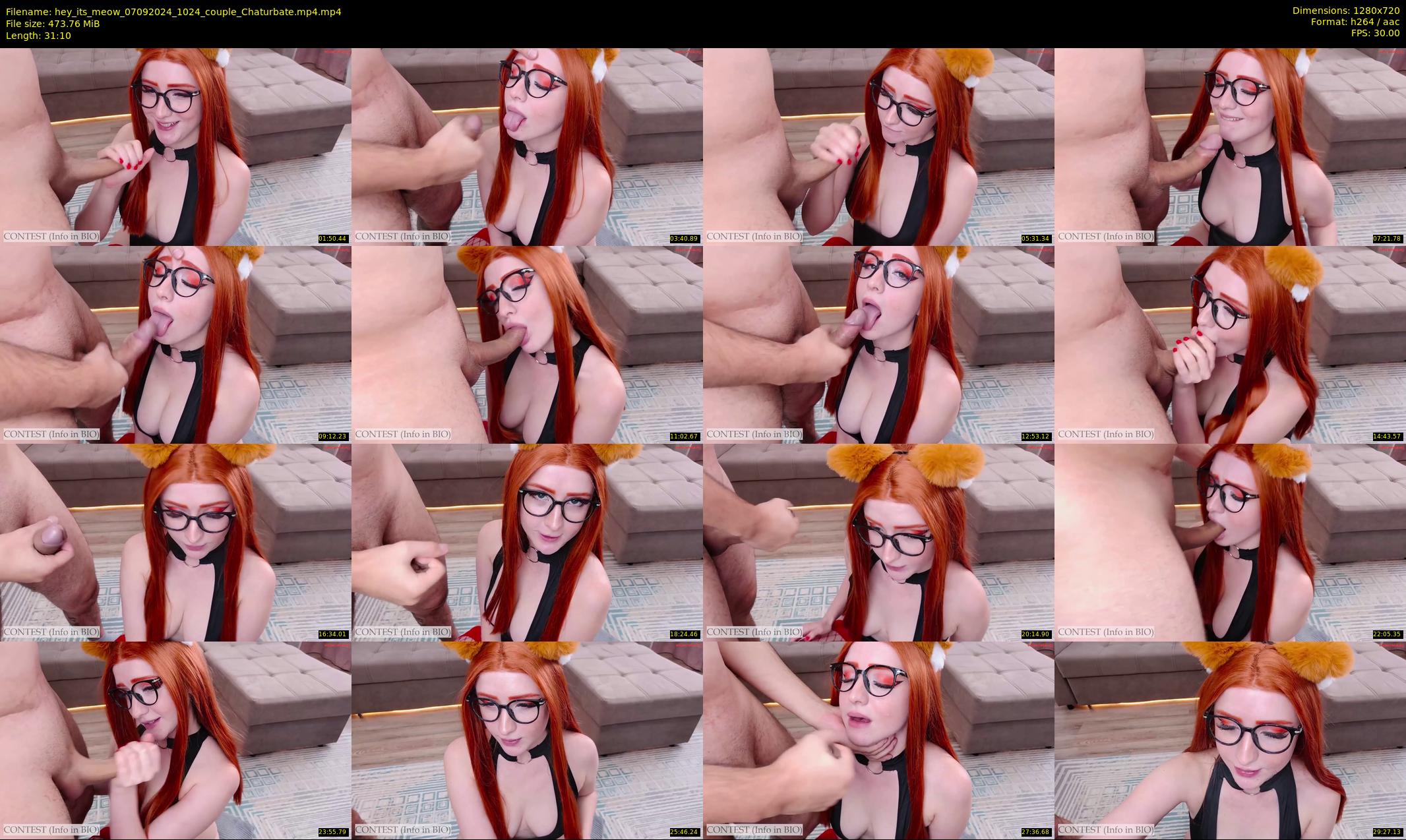 hey_its_meow — 32 minute Chaturbate couple cam show recording, 720p, Sep 7, 2024