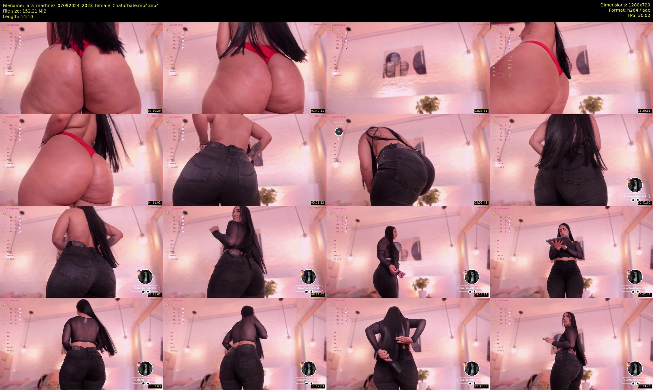 iara_martinez — 15 minute Chaturbate female cam show recording, 720p, Sep 7, 2024