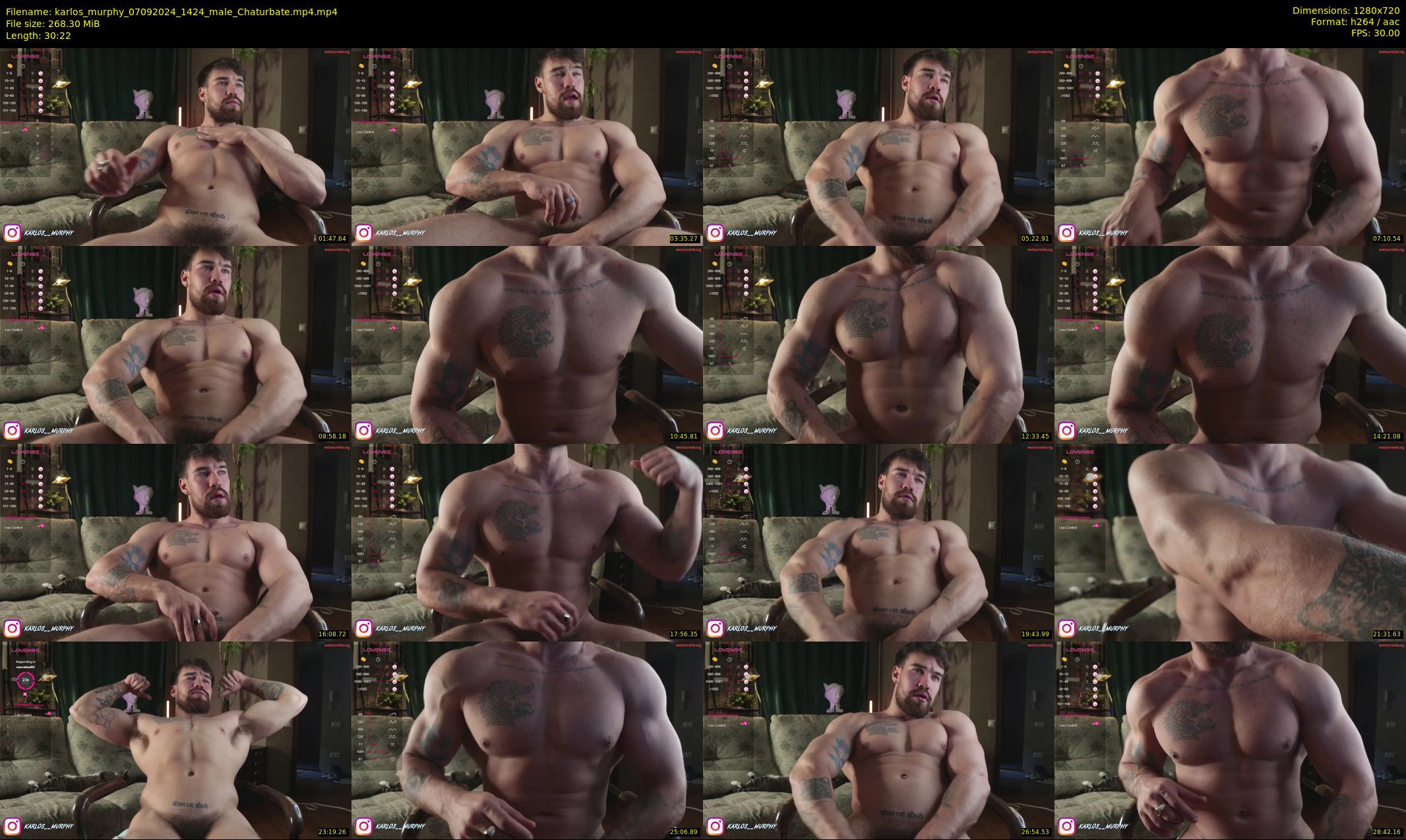 karlos_murphy — 31 minute Chaturbate male cam show recording, 720p, Sep 7, 2024