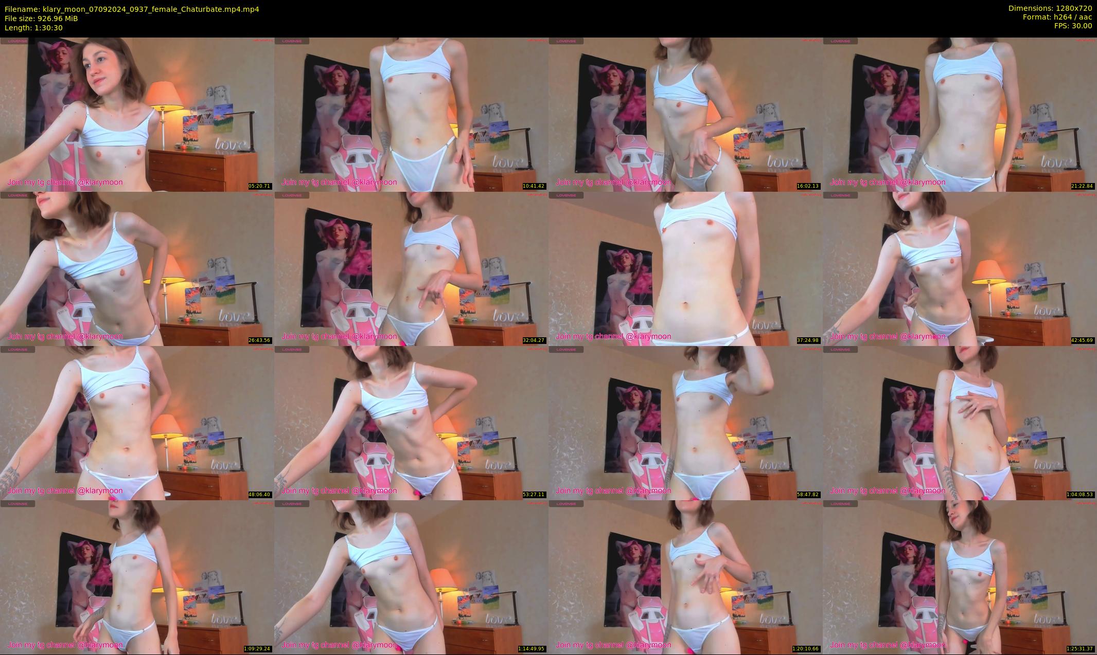 klary_moon — 91 minute Chaturbate female cam show recording, 720p, Sep 7, 2024