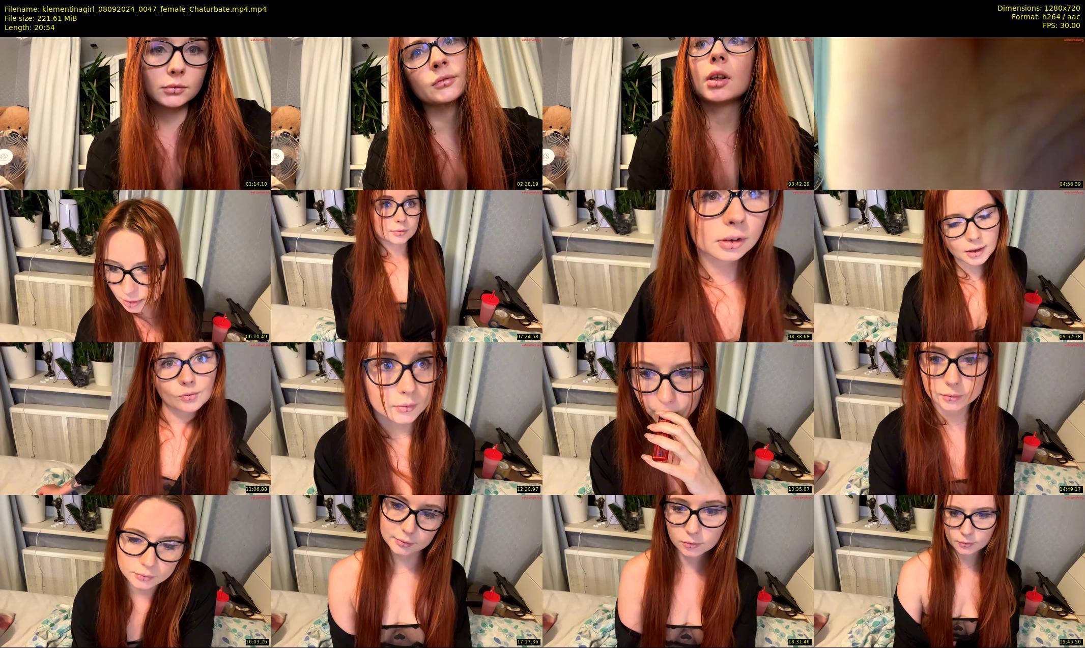 klementinagirl — 21 minute Chaturbate female cam show recording, 720p, Sep 8, 2024