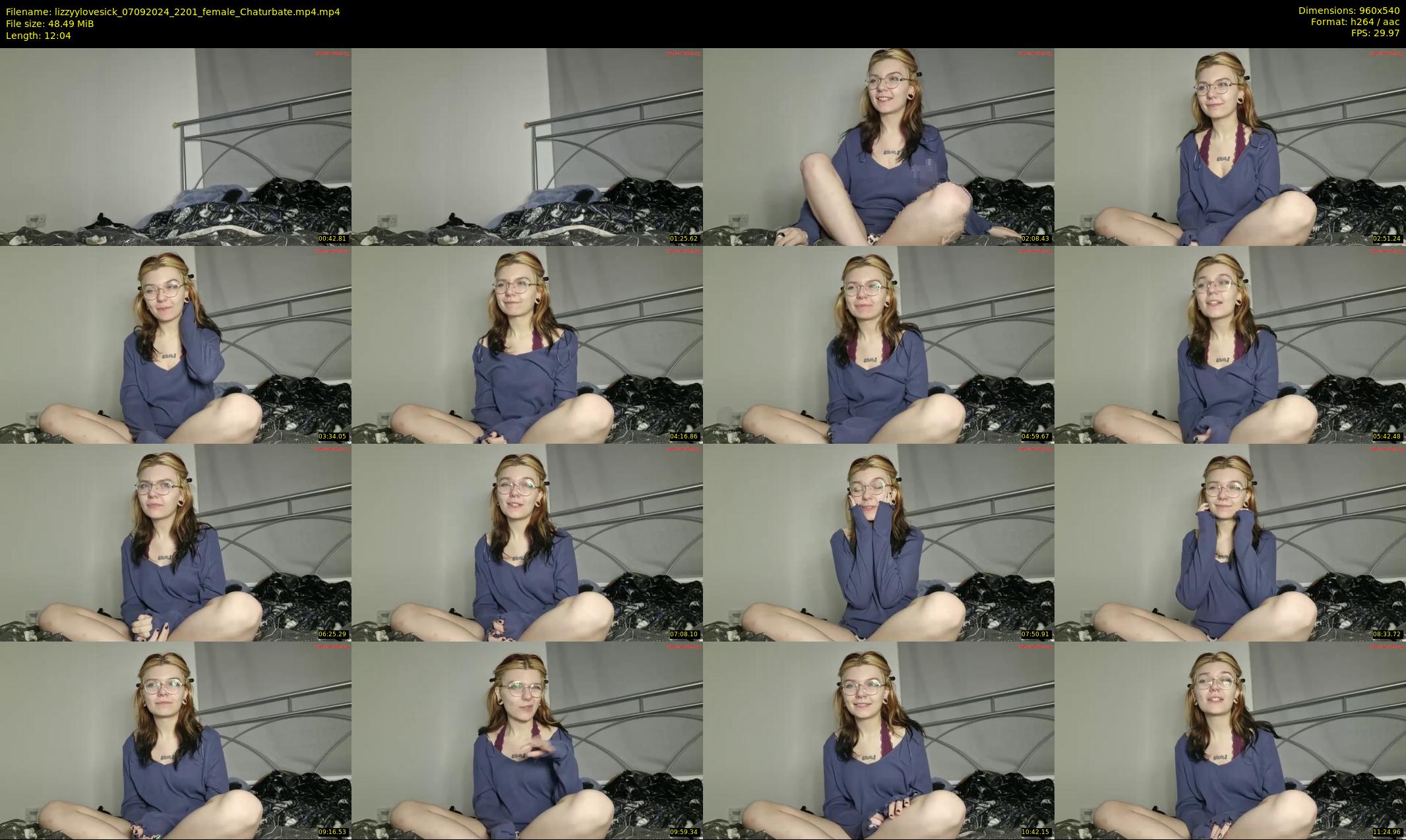 lizzyylovesick — 13 minute Chaturbate female cam show recording, 480p, Sep 7, 2024