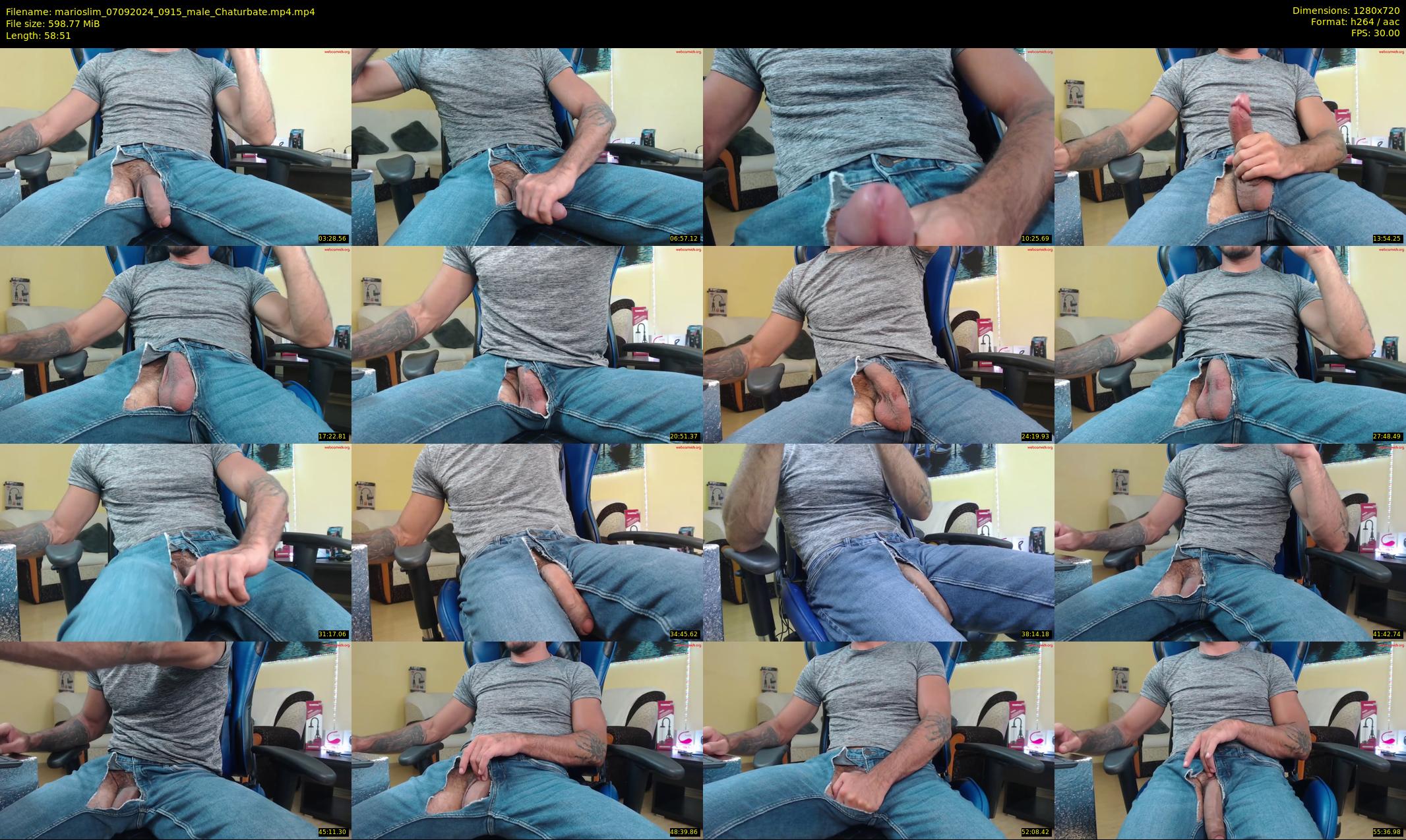 marioslim — 59 minute Chaturbate male cam show recording, 720p, Sep 7, 2024