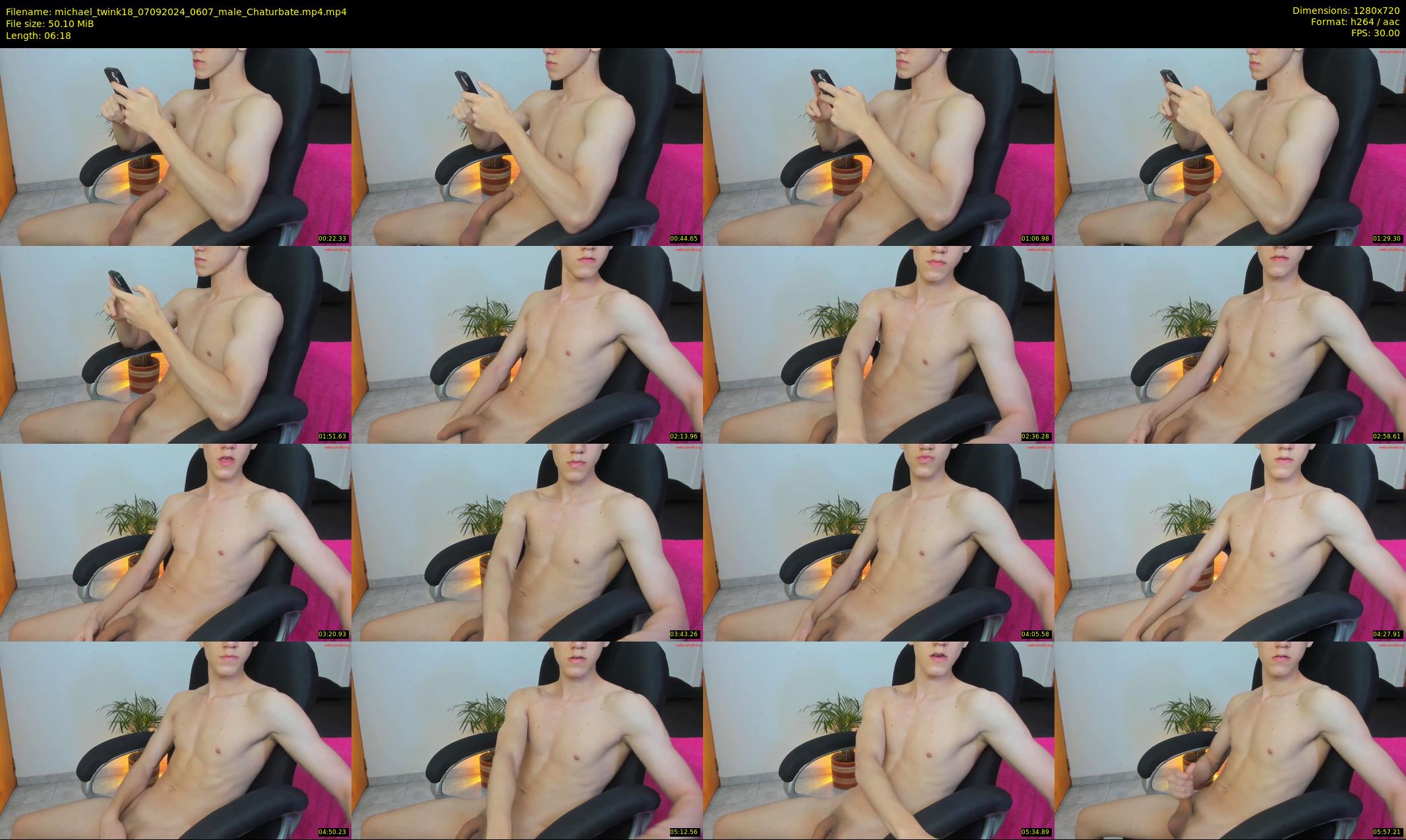 michael_twink18 — 7 minute Chaturbate male cam show recording, 720p, Sep 7, 2024