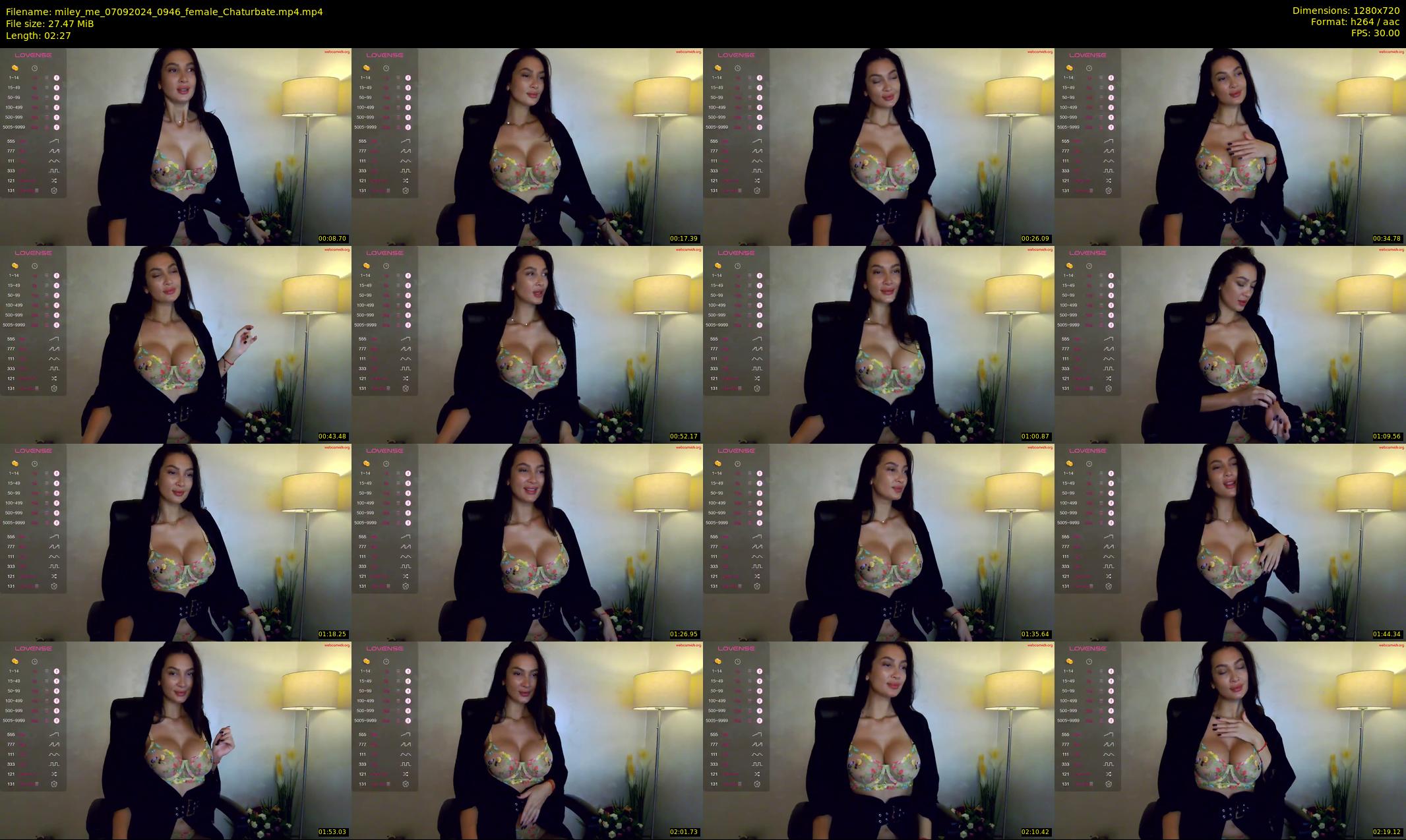 miley_me — 3 minute Chaturbate female cam show recording, 720p, Sep 7, 2024