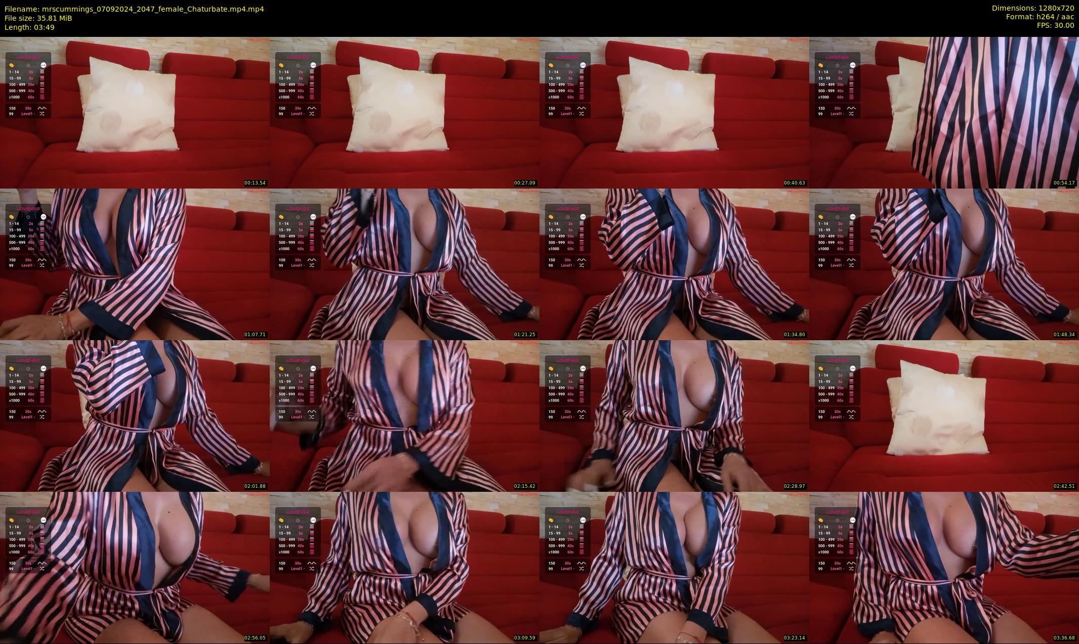 mrscummings — 4 minute Chaturbate female cam show recording, 720p, Sep 7, 2024