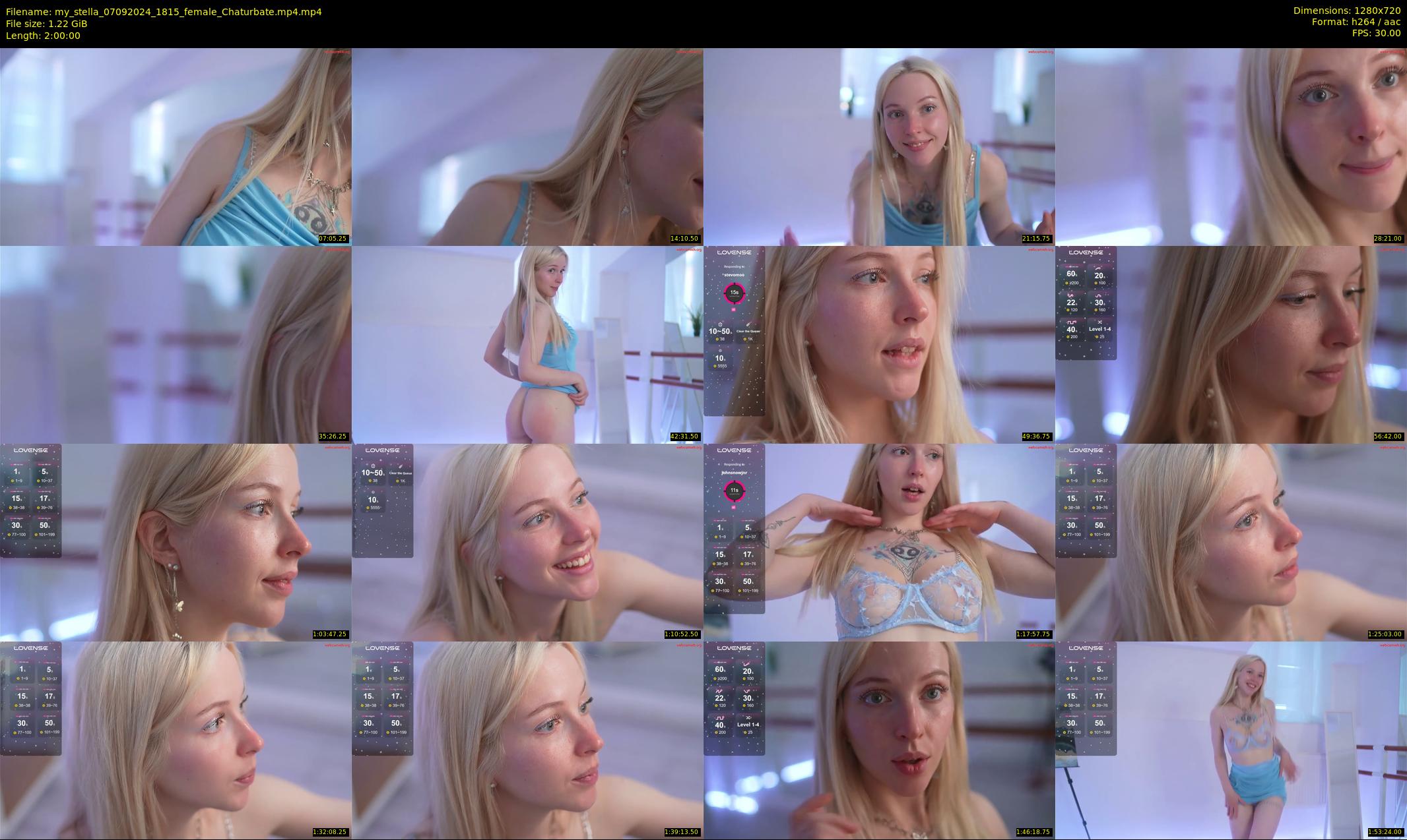 my_stella — 120 minute Chaturbate female cam show recording, 720p, Sep 7, 2024