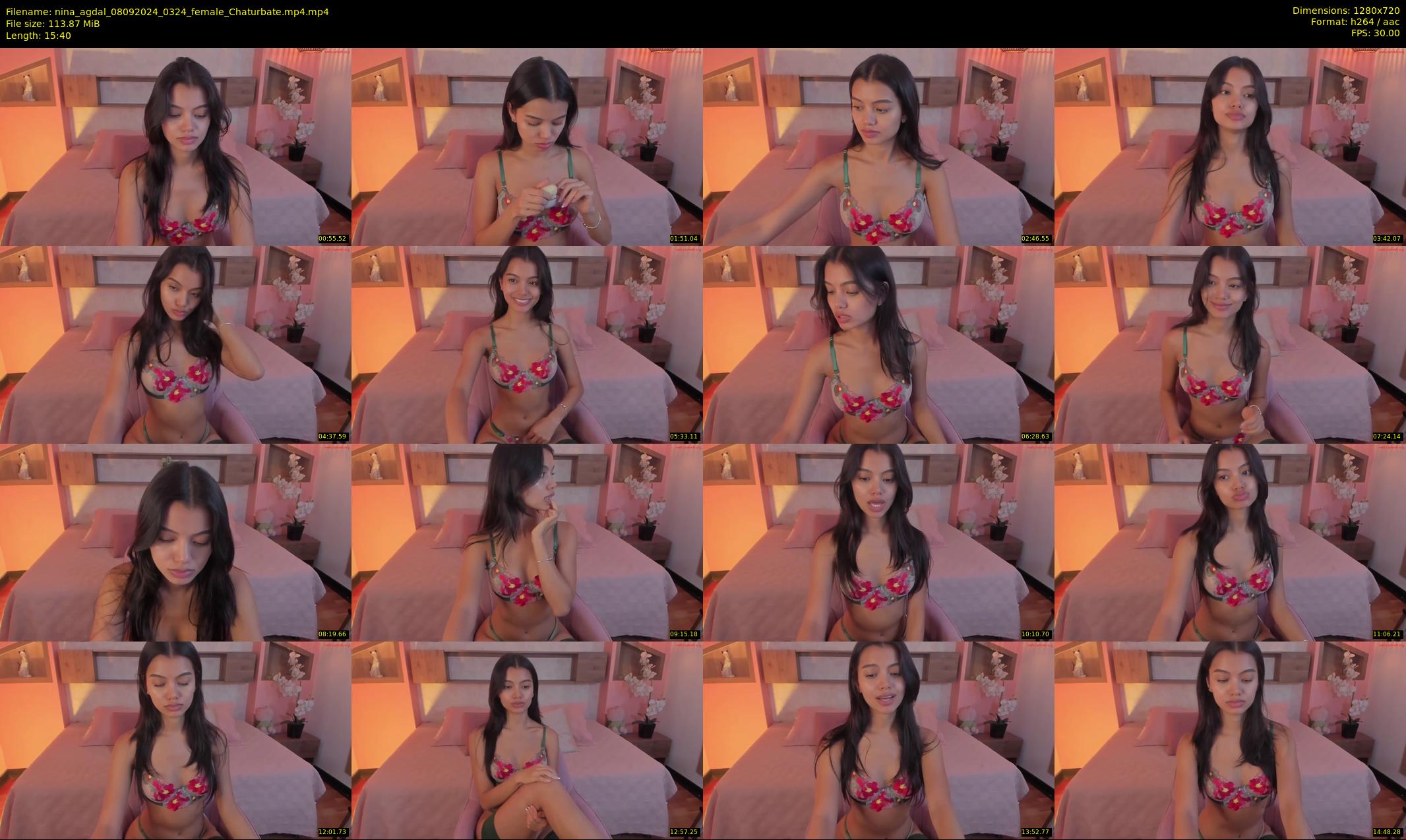 nina_agdal — 16 minute Chaturbate female cam show recording, 720p, Sep 8, 2024