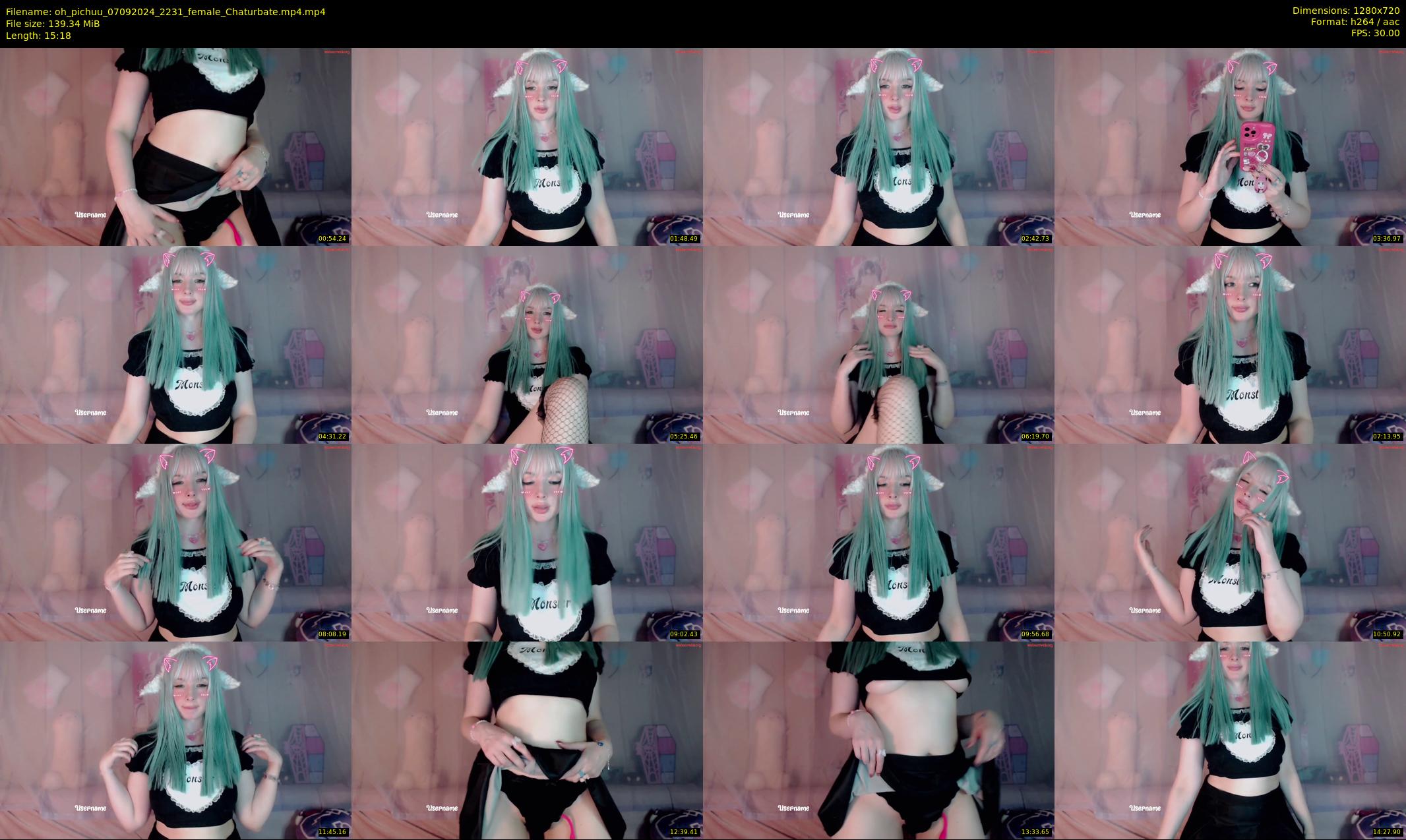 oh_pichuu — 16 minute Chaturbate female cam show recording, 720p, Sep 7, 2024