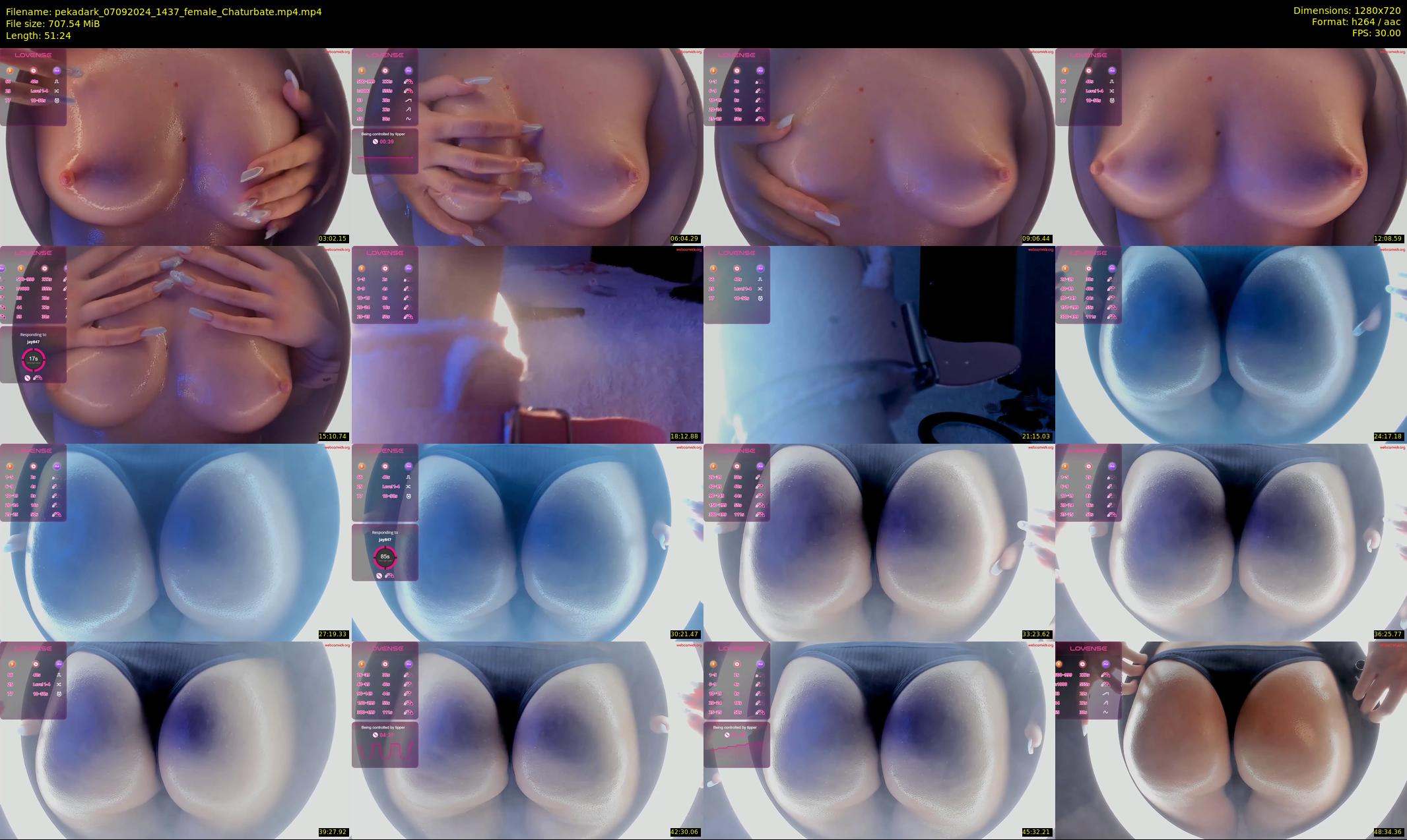 pekadark — 52 minute Chaturbate female cam show recording, 720p, Sep 7, 2024