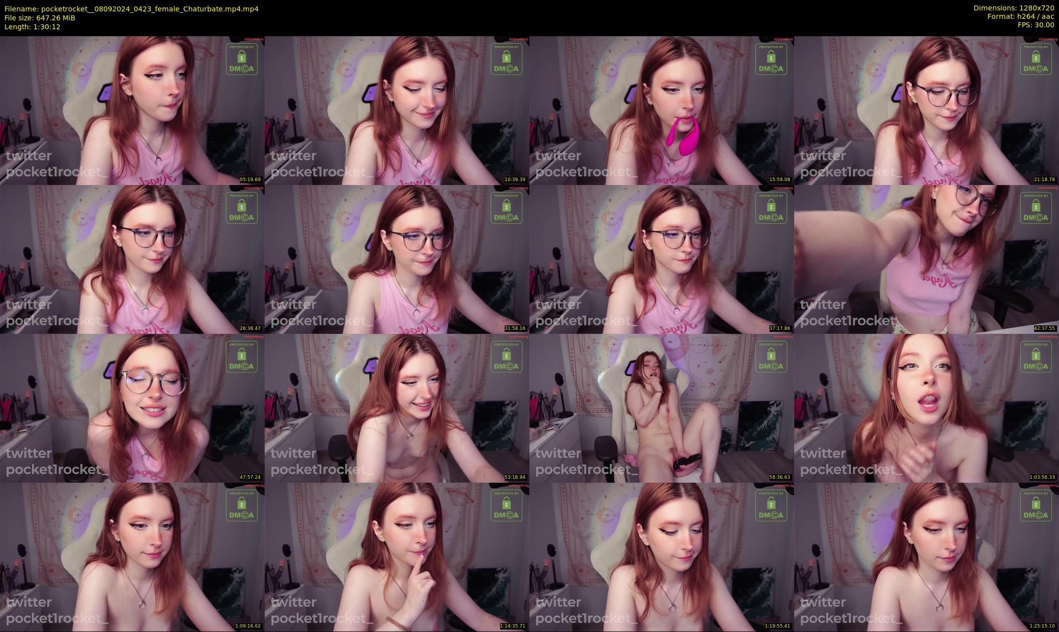pocketrocket_ — 91 minute Chaturbate female cam show recording, 720p, Sep 8, 2024
