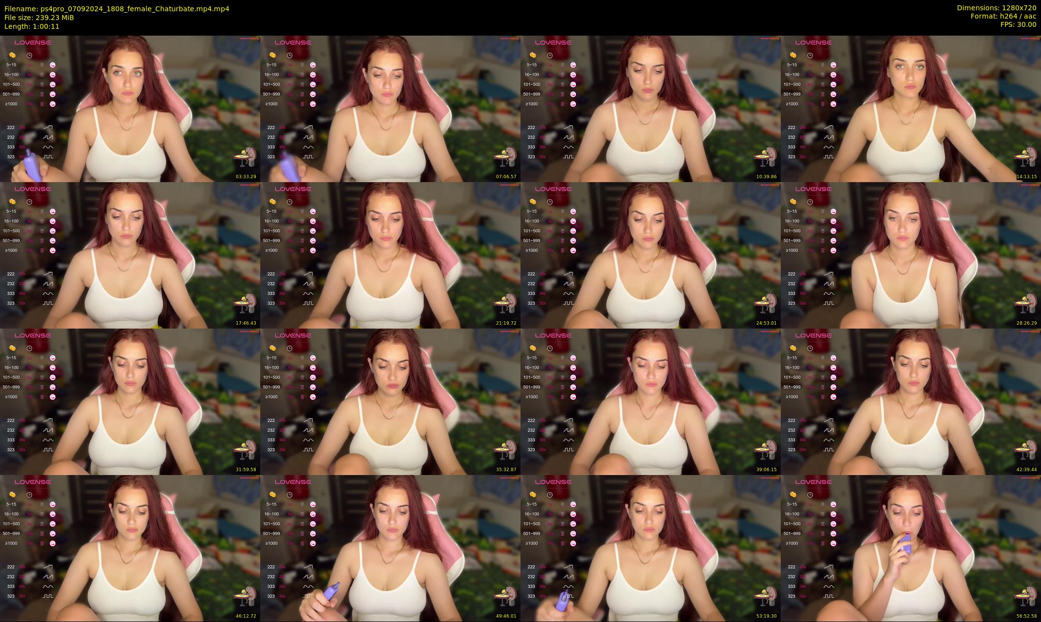 ps4pro — 61 minute Chaturbate female cam show recording, 720p, Sep 7, 2024