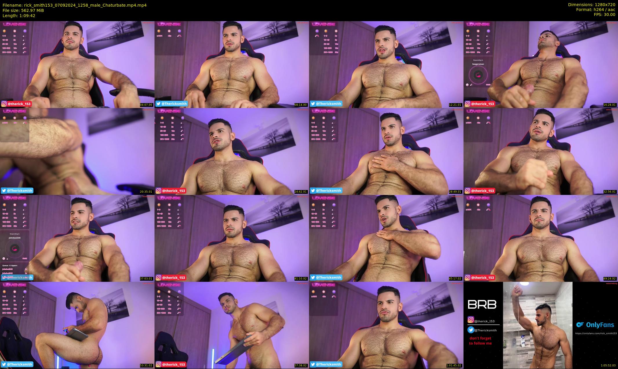 rick_smith153 — 70 minute Chaturbate male cam show recording, 720p, Sep 7, 2024