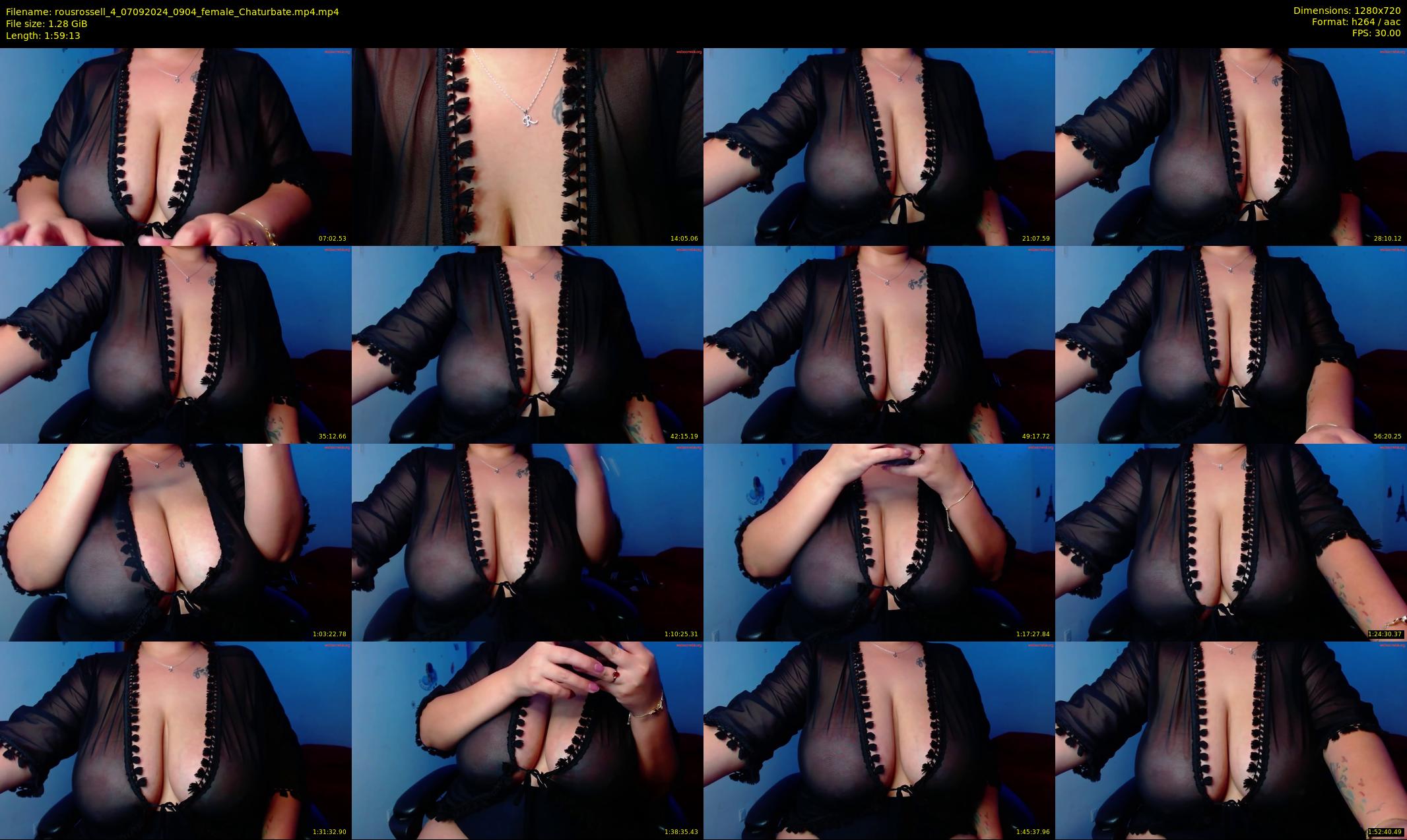 rousrossell_4 — 120 minute Chaturbate female cam show recording, 720p, Sep 7, 2024
