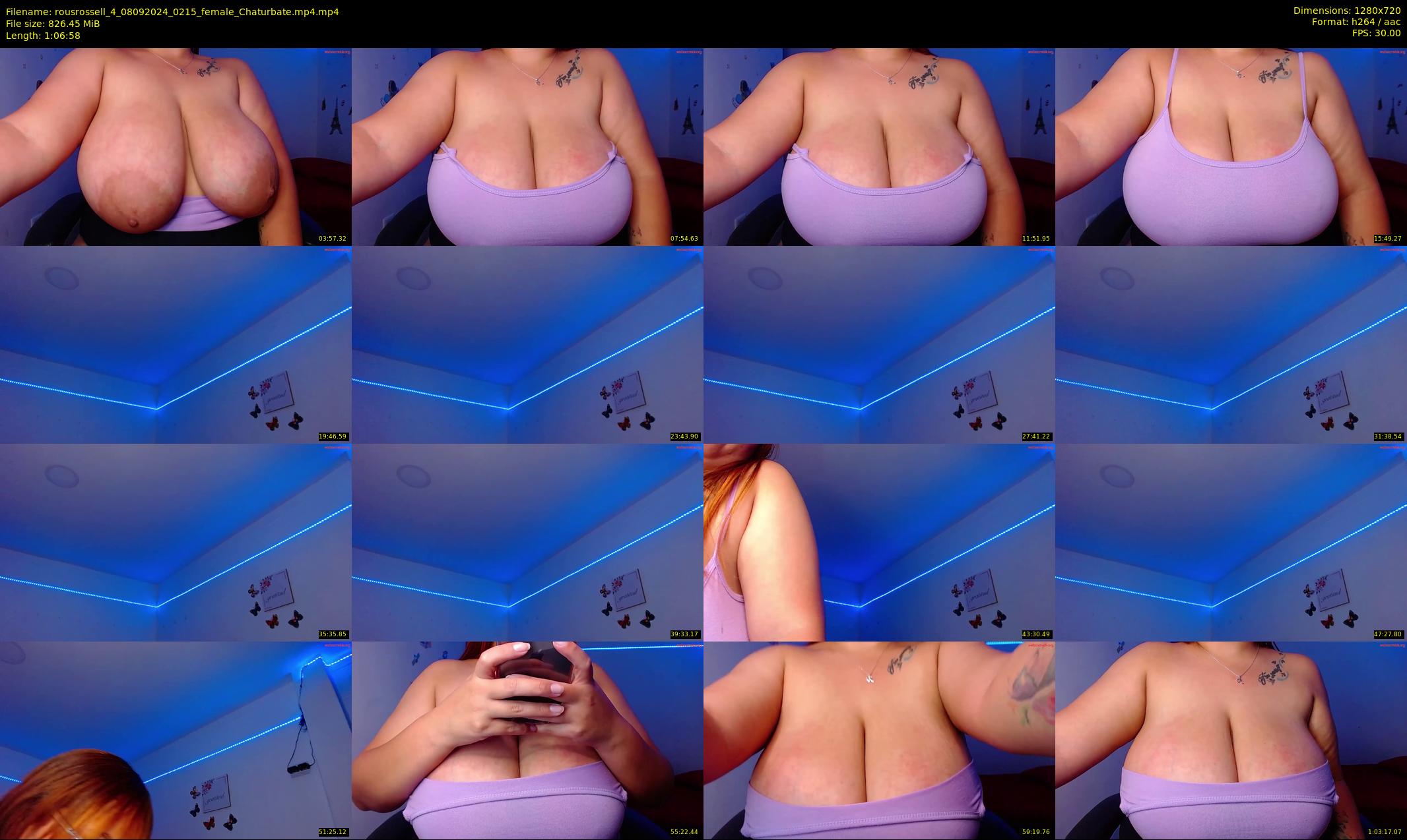 rousrossell_4 — 67 minute Chaturbate female cam show recording, 720p, Sep 8, 2024
