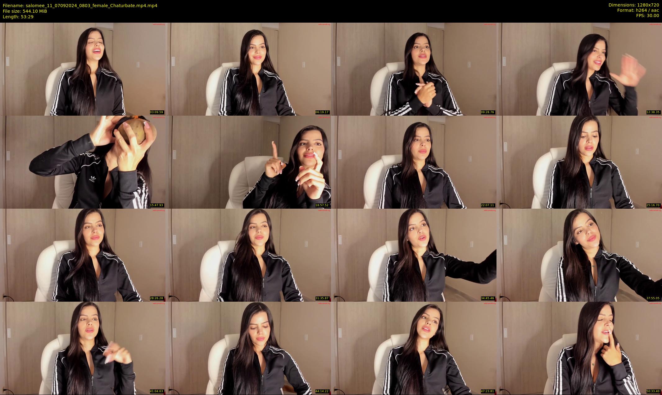 salomee_11 — 54 minute Chaturbate female cam show recording, 720p, Sep 7, 2024