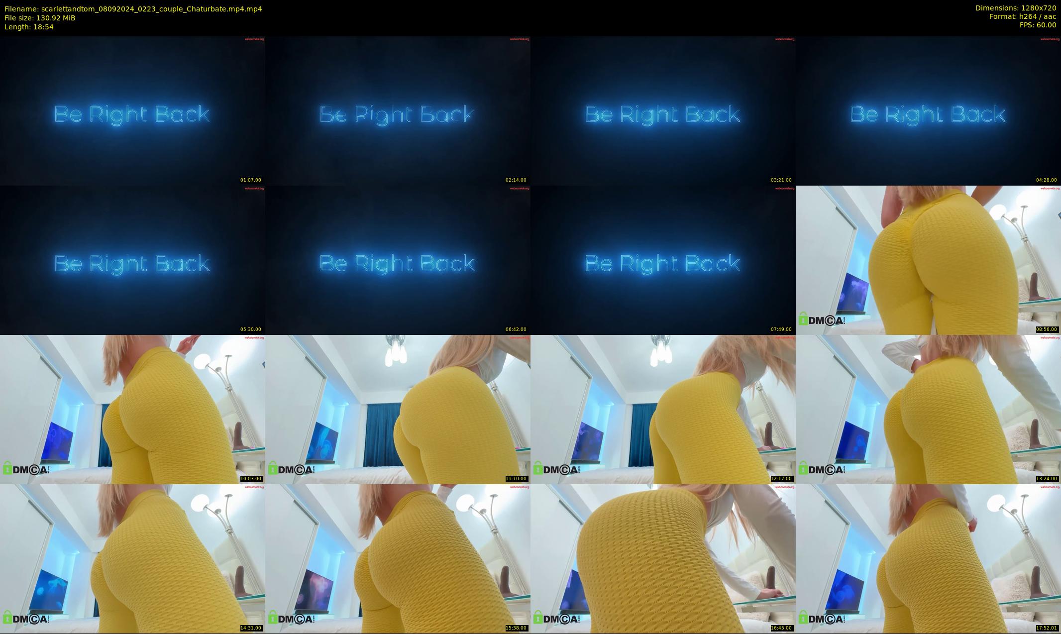 scarlettandtom — 19 minute Chaturbate couple cam show recording, 720p, Sep 8, 2024