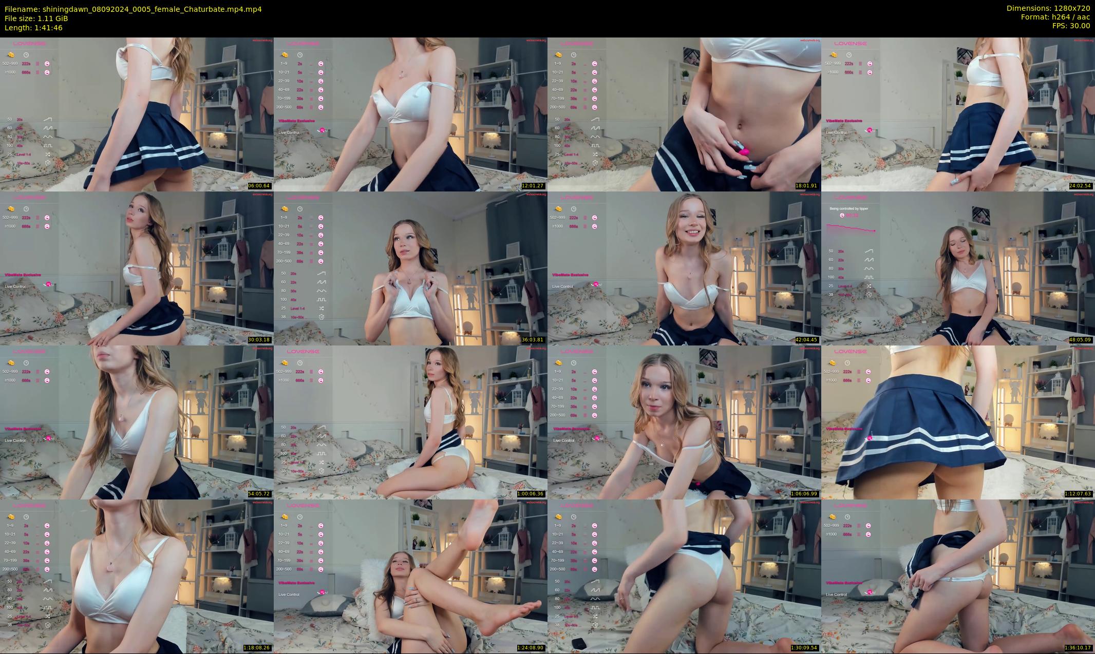 shiningdawn — 102 minute Chaturbate female cam show recording, 720p, Sep 8, 2024