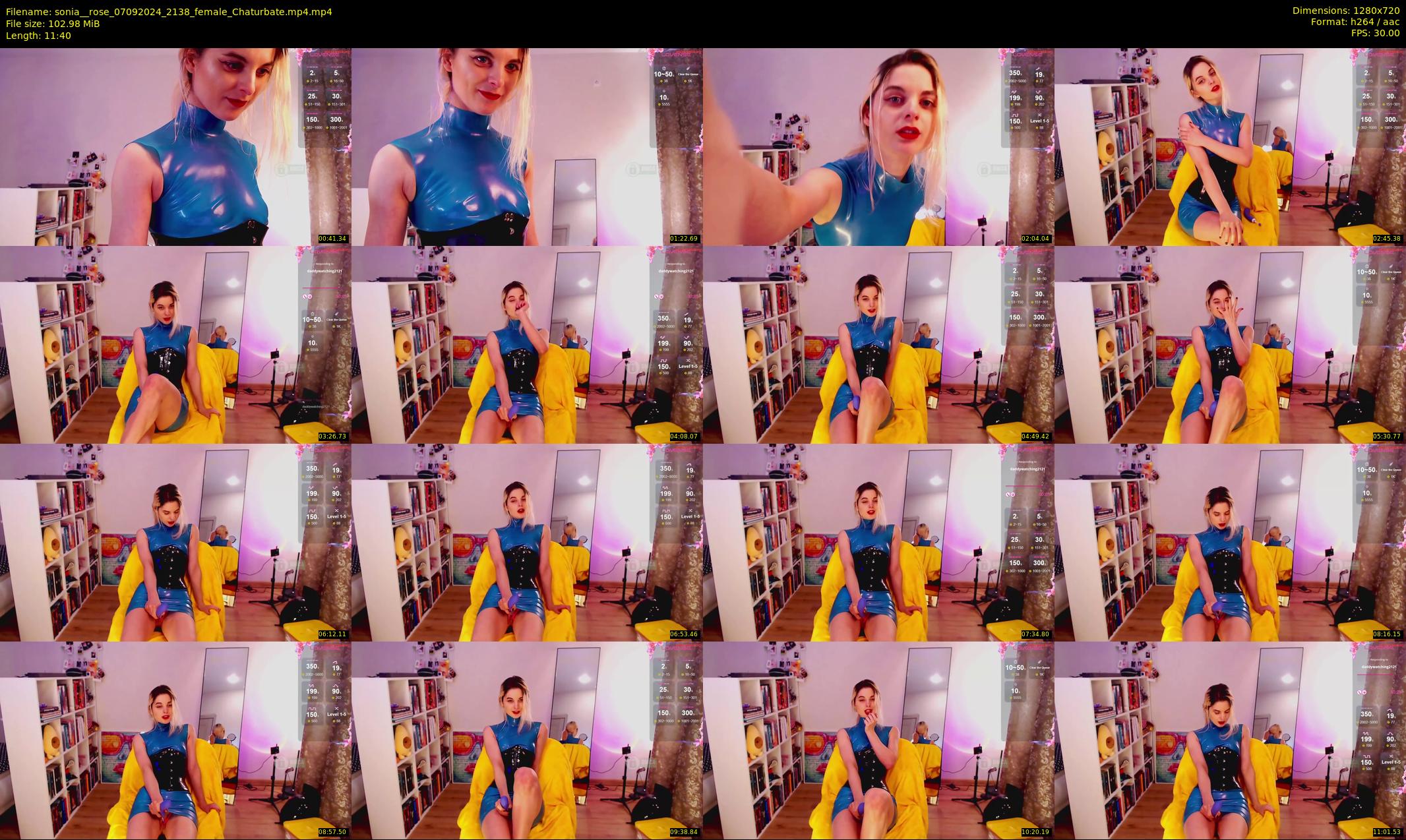 sonia__rose — 12 minute Chaturbate female cam show recording, 720p, Sep 7, 2024