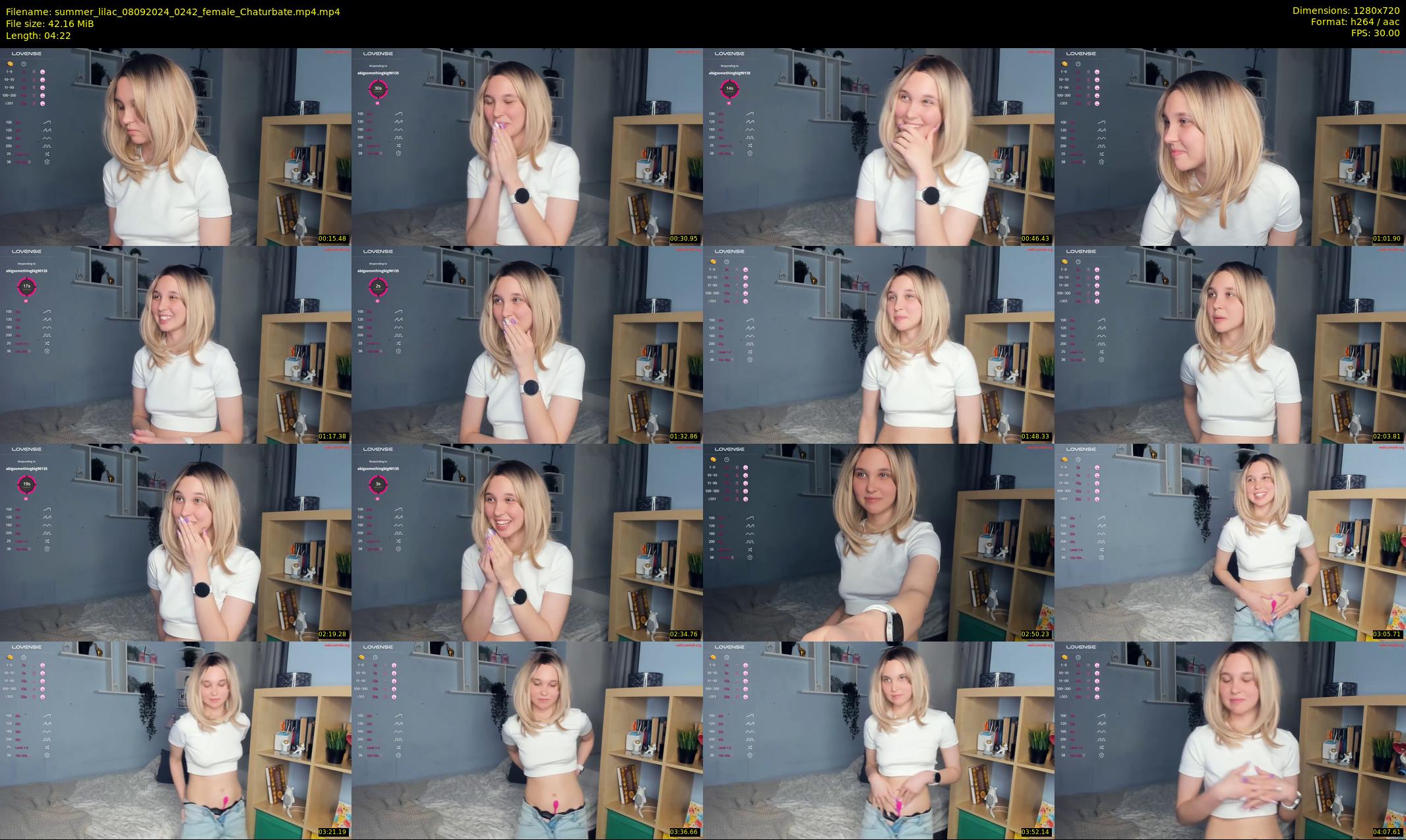 summer_lilac — 5 minute Chaturbate female cam show recording, 720p, Sep 8, 2024