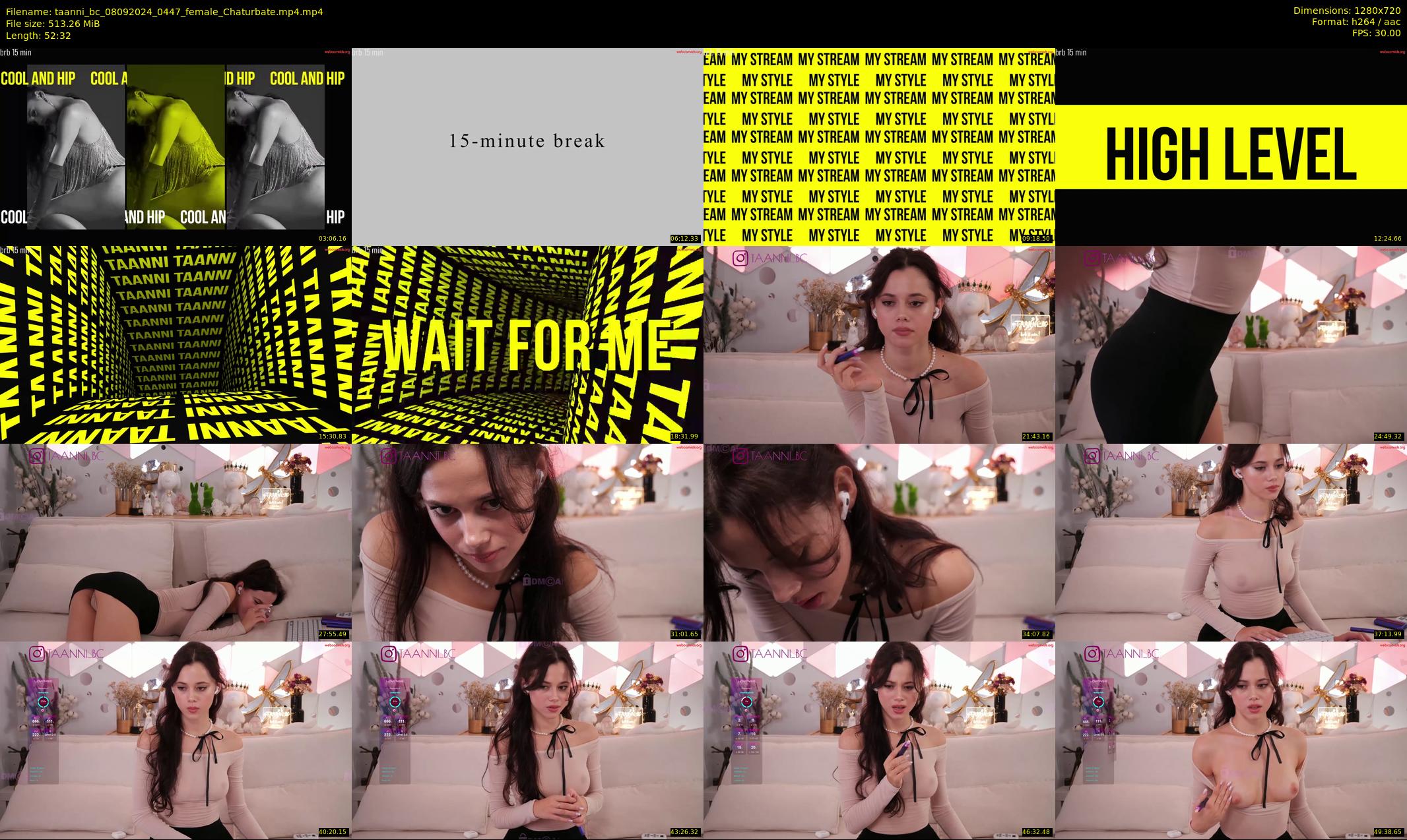 taanni_bc — 53 minute Chaturbate female cam show recording, 720p, Sep 8, 2024