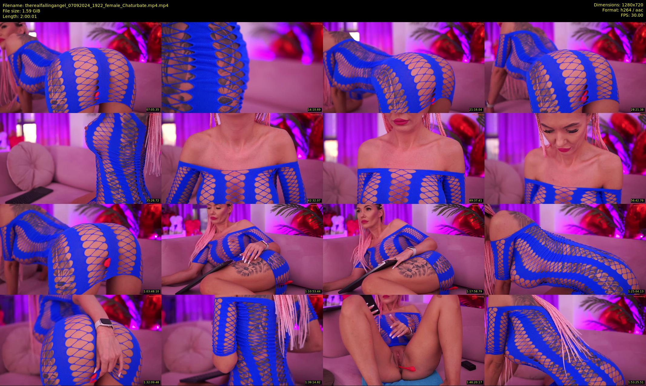 therealfallingangel — 121 minute Chaturbate female cam show recording, 720p, Sep 7, 2024