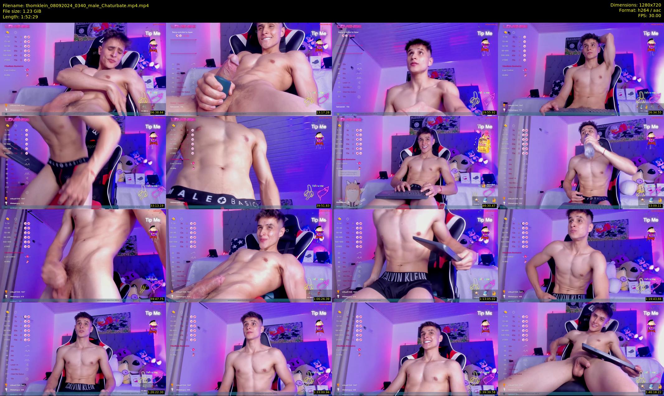 thomklein — 113 minute Chaturbate male cam show recording, 720p, Sep 8, 2024