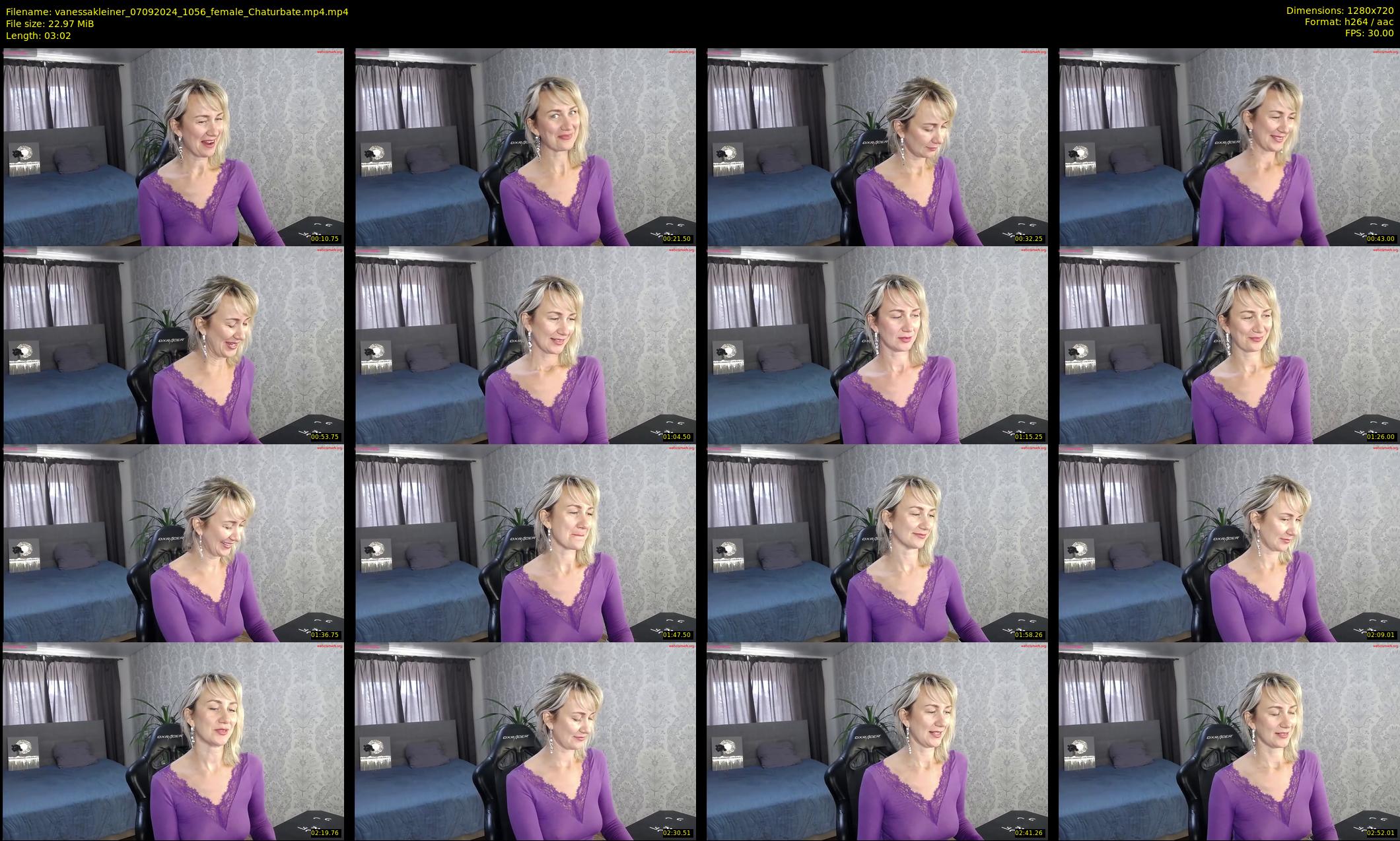 vanessakleiner — 4 minute Chaturbate female cam show recording, 720p, Sep 7, 2024